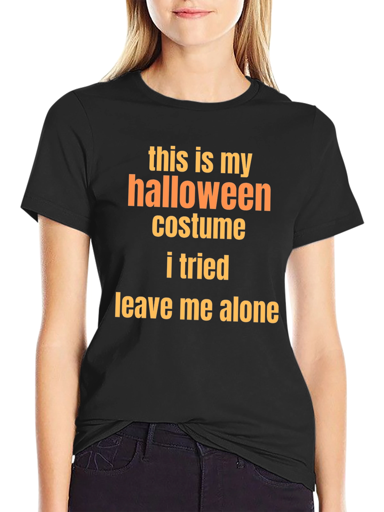 Funny Halloween Costume T-Shirt - Leave Me Alone