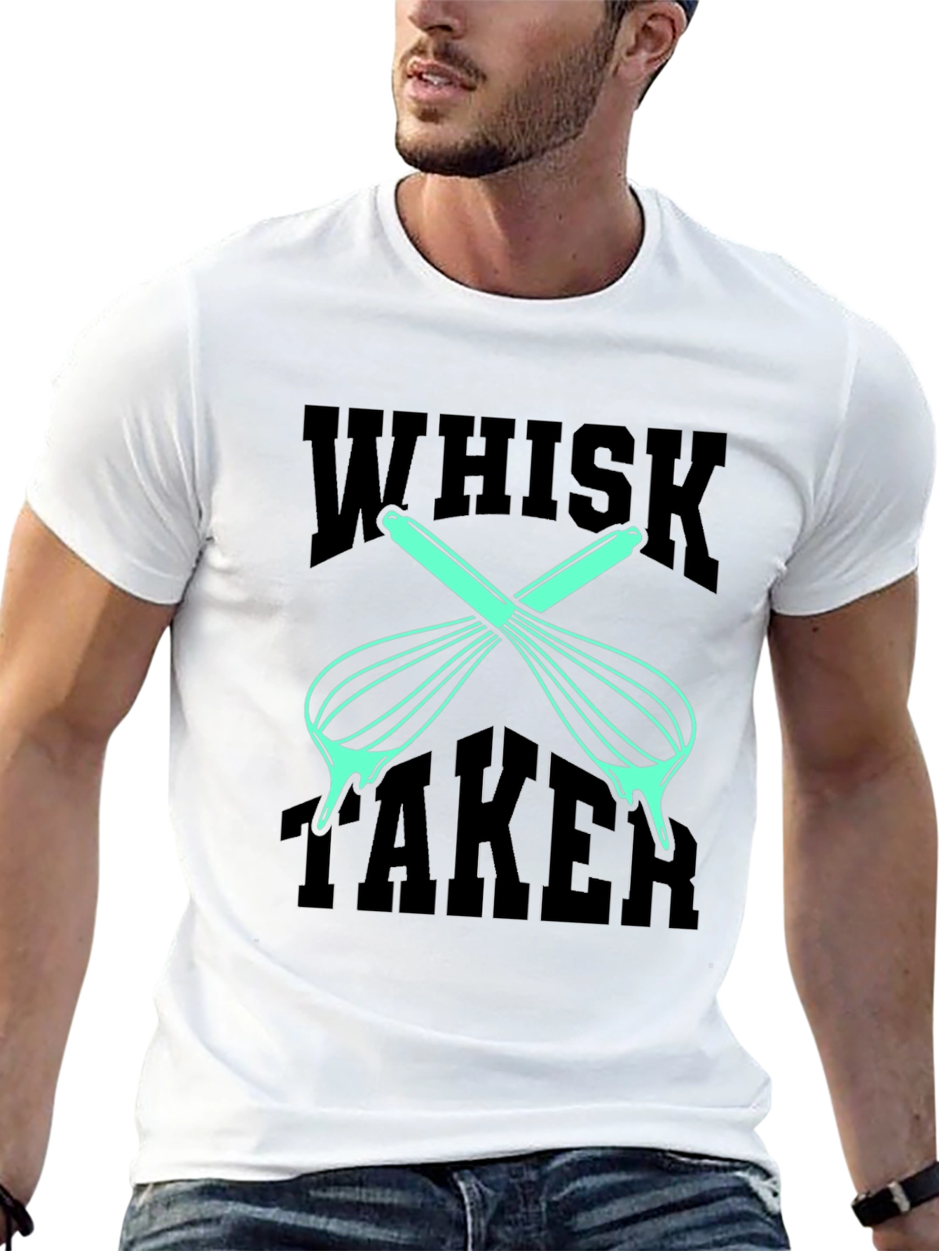 Whisk Taker Graphic Tee - Unisex Black T-Shirt