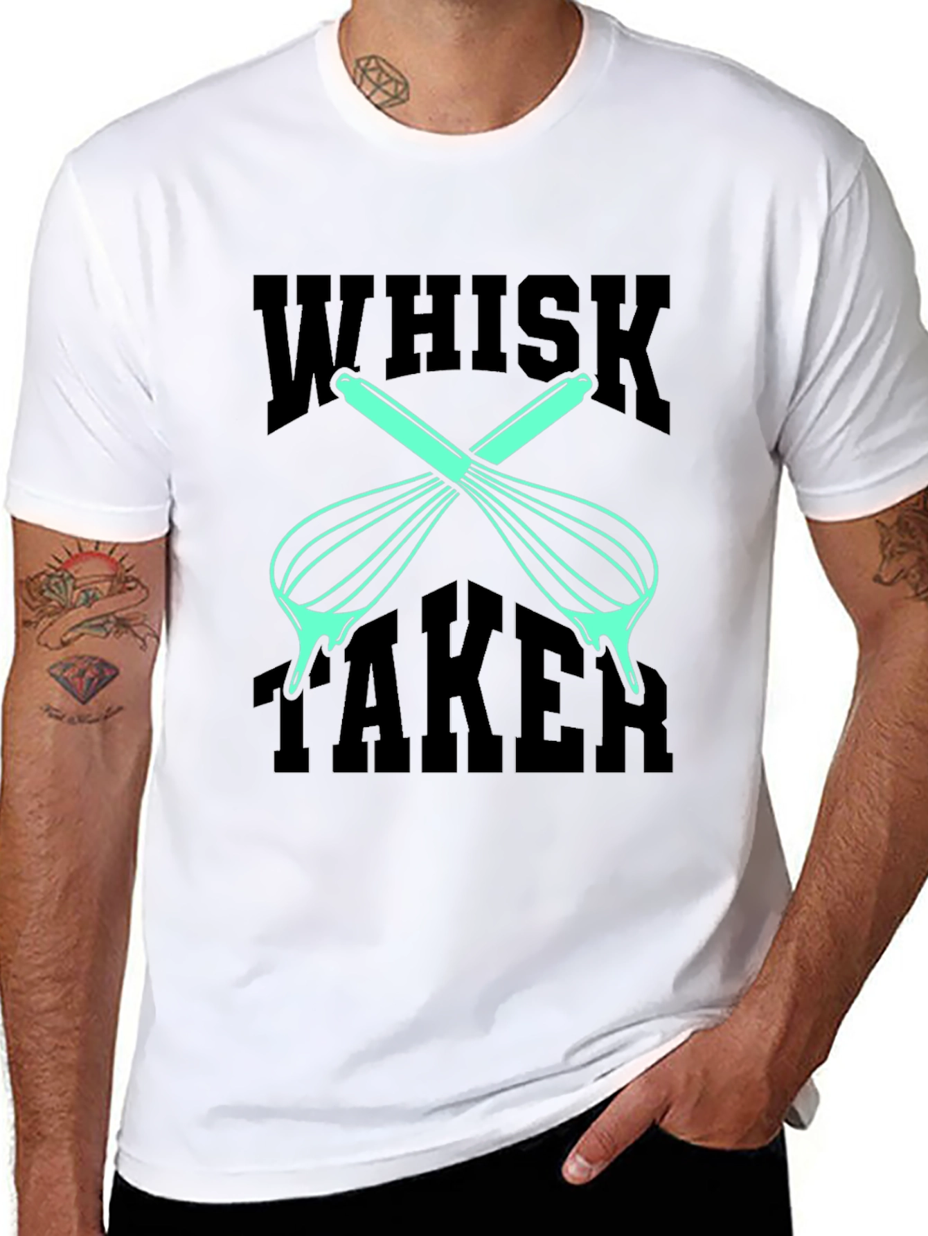 Whisk Taker Graphic Tee - Unisex Black T-Shirt