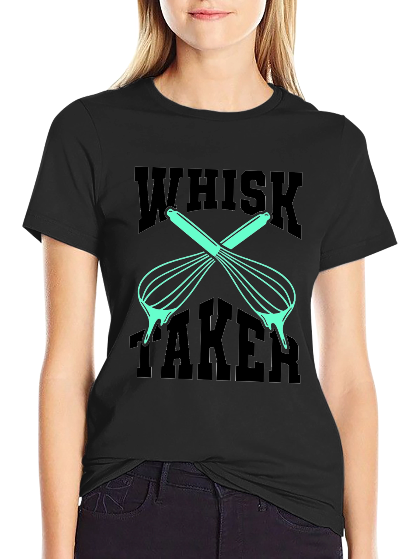Whisk Taker Graphic Tee - Unisex Black T-Shirt