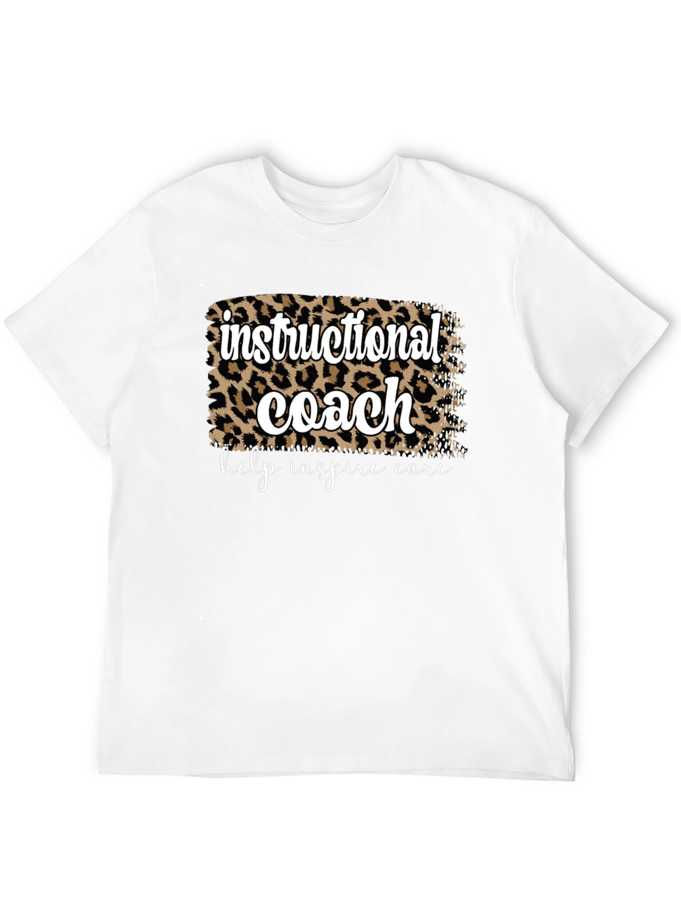 Instructional Coach Leopard Print T-Shirt