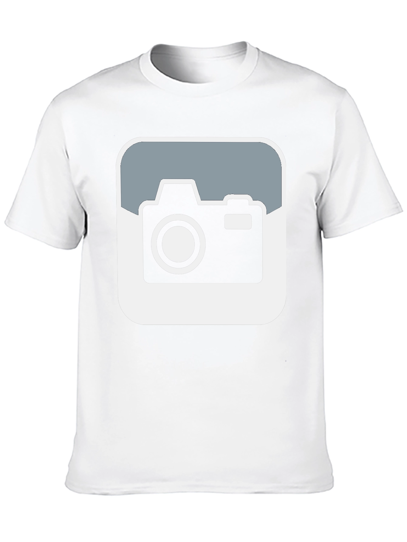 Camera Graphic Tee - Black Cotton T-Shirt