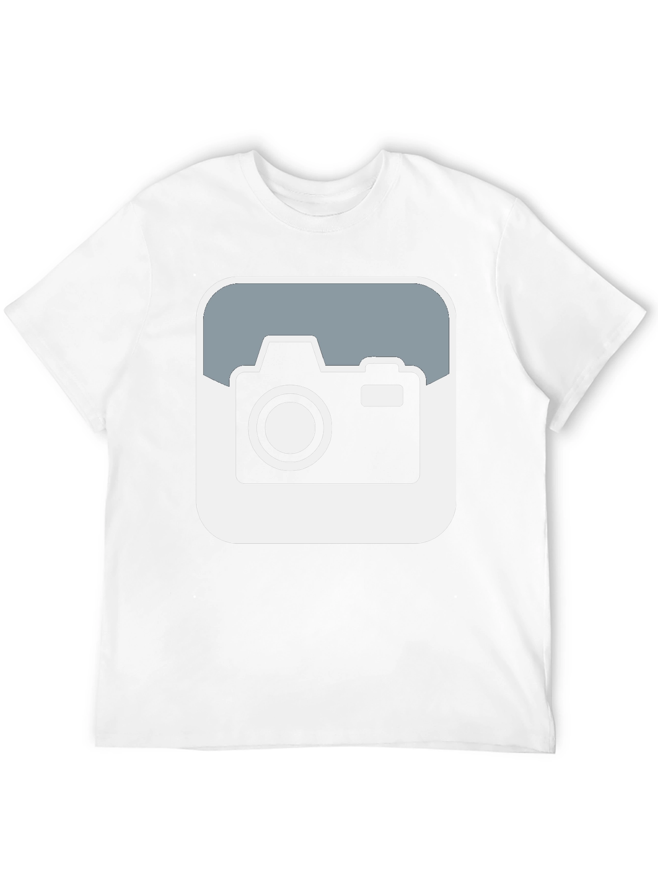 Camera Graphic Tee - Black Cotton T-Shirt