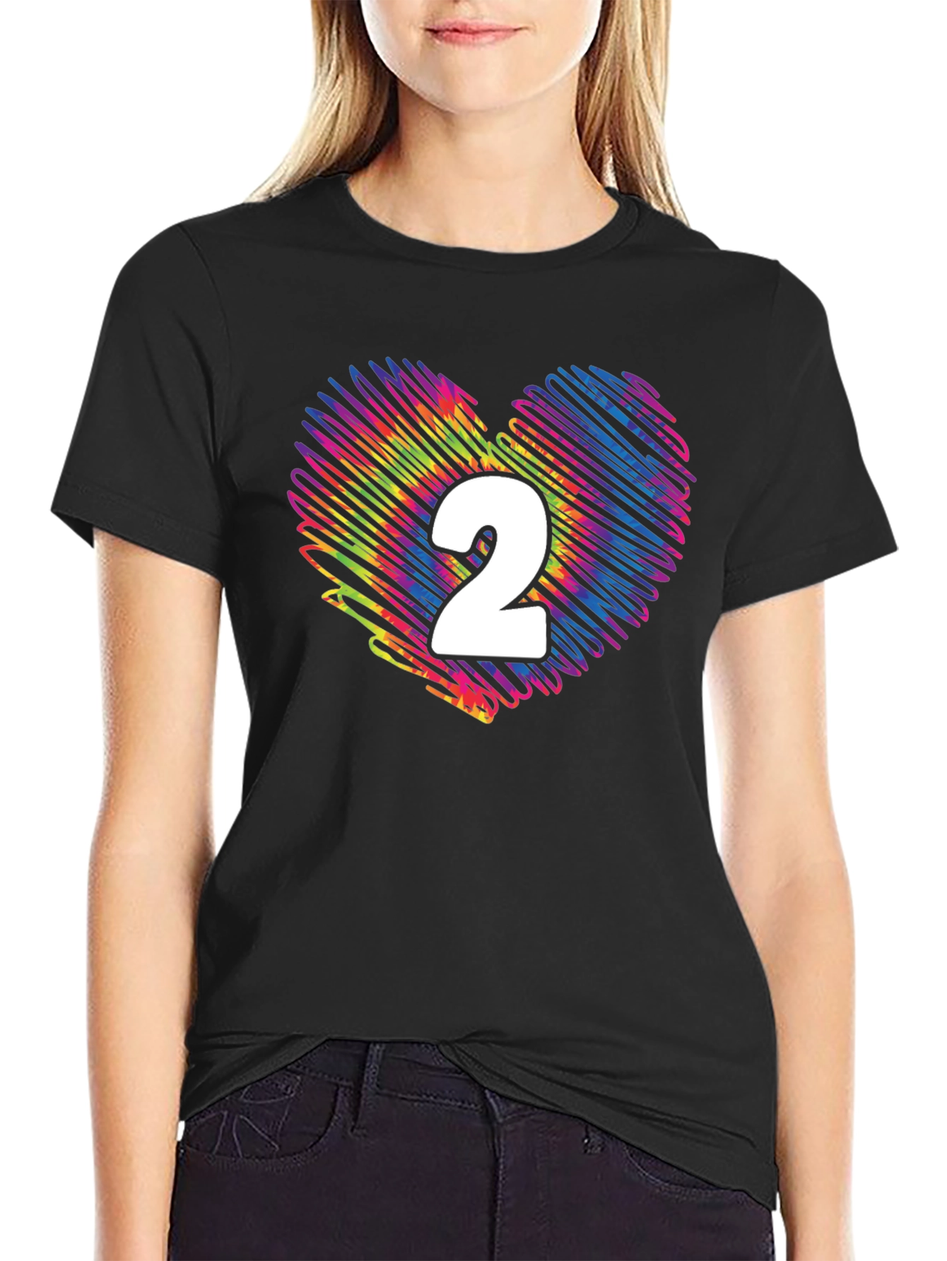 Rainbow Heart Number 2 T-Shirt