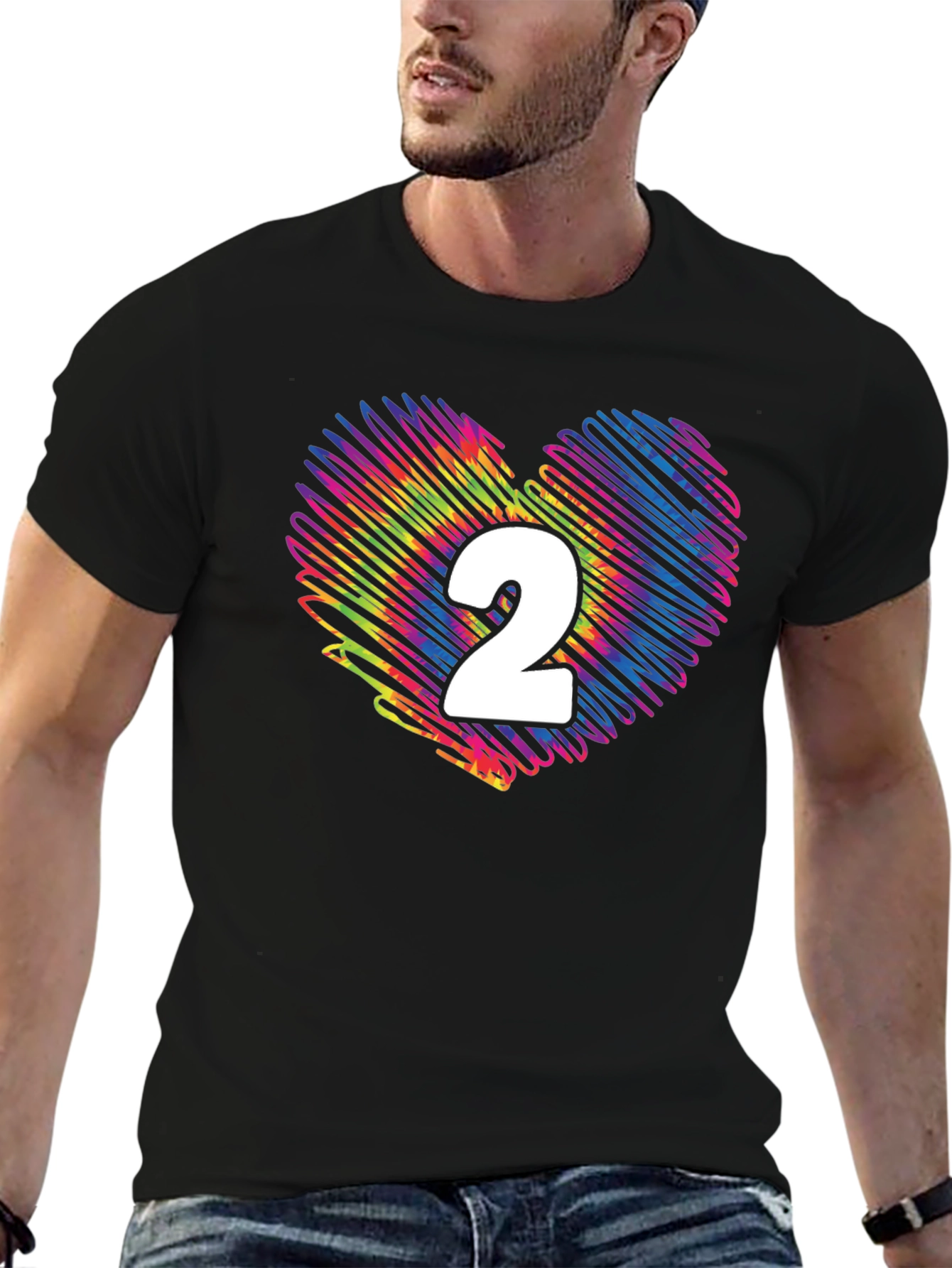 Rainbow Heart Number 2 T-Shirt