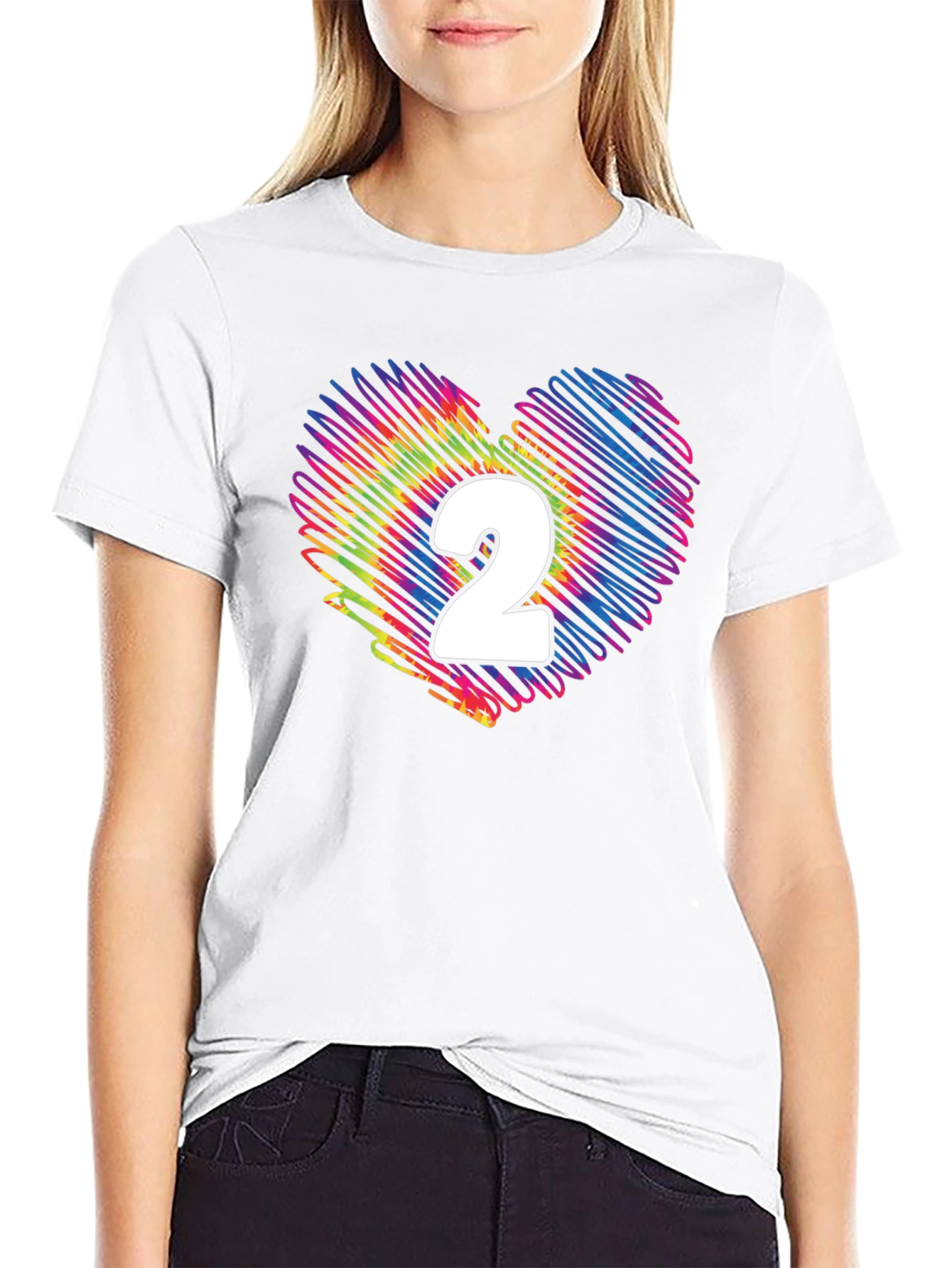 Rainbow Heart Number 2 T-Shirt