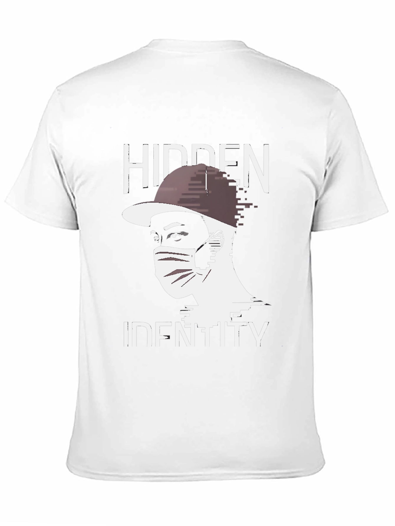 Hidden Identity Graphic Tee - Trendy Black T-Shirt