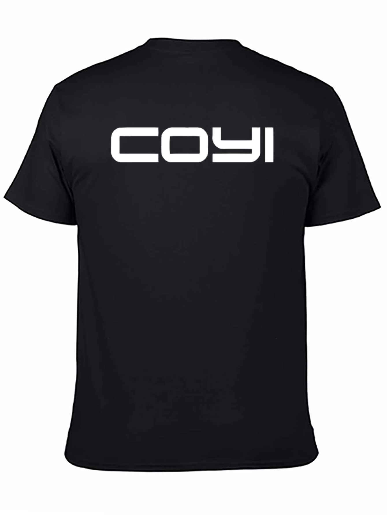 COYI Mens Black Graphic T-Shirt