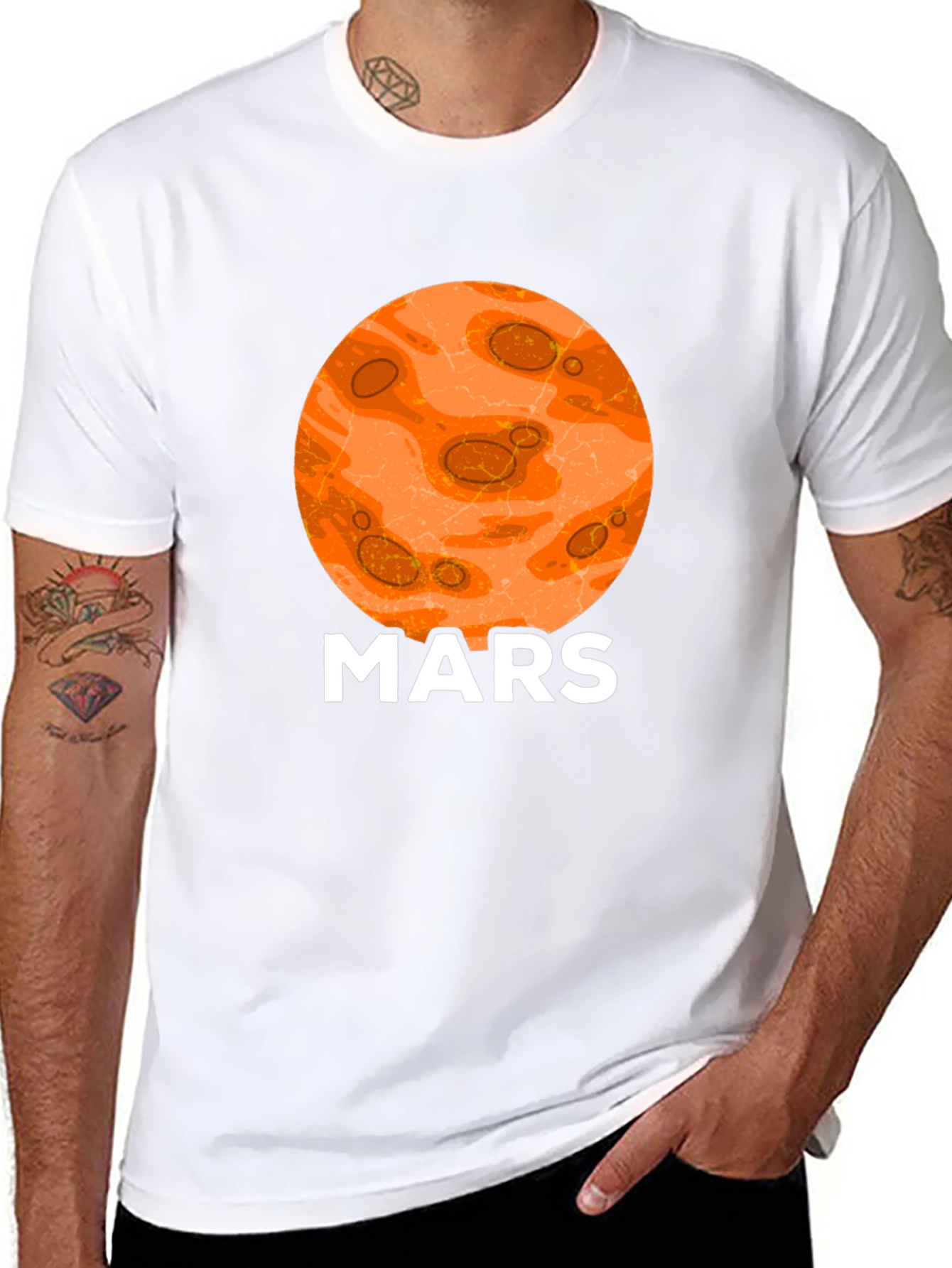 Mars Planet Graphic T-Shirt