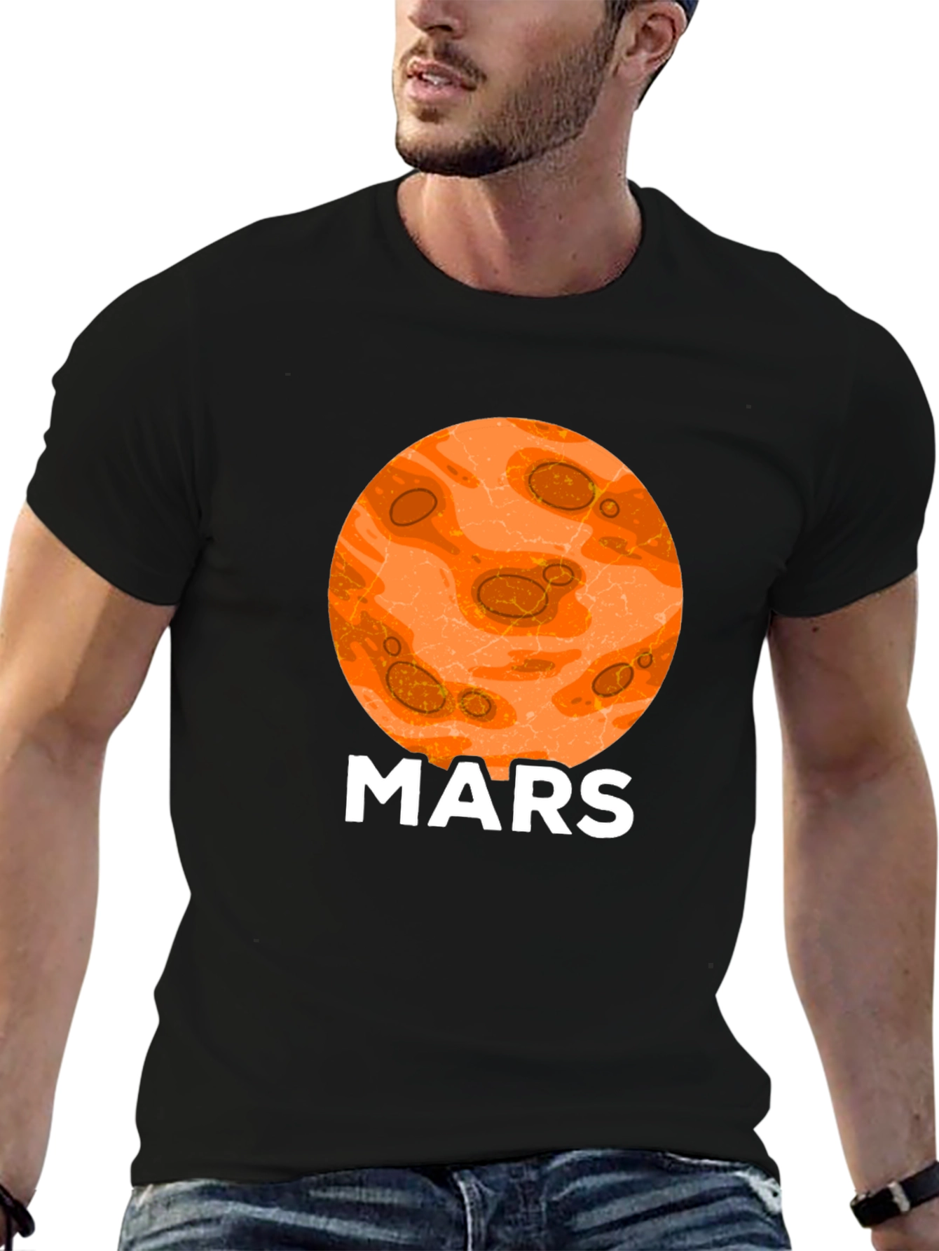 Mars Planet Graphic T-Shirt