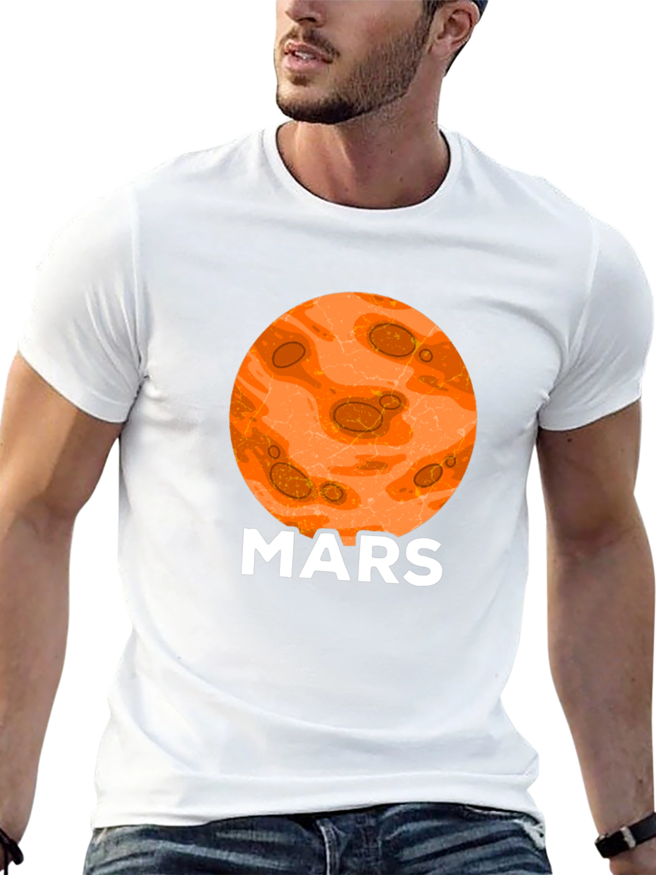 Mars Planet Graphic T-Shirt