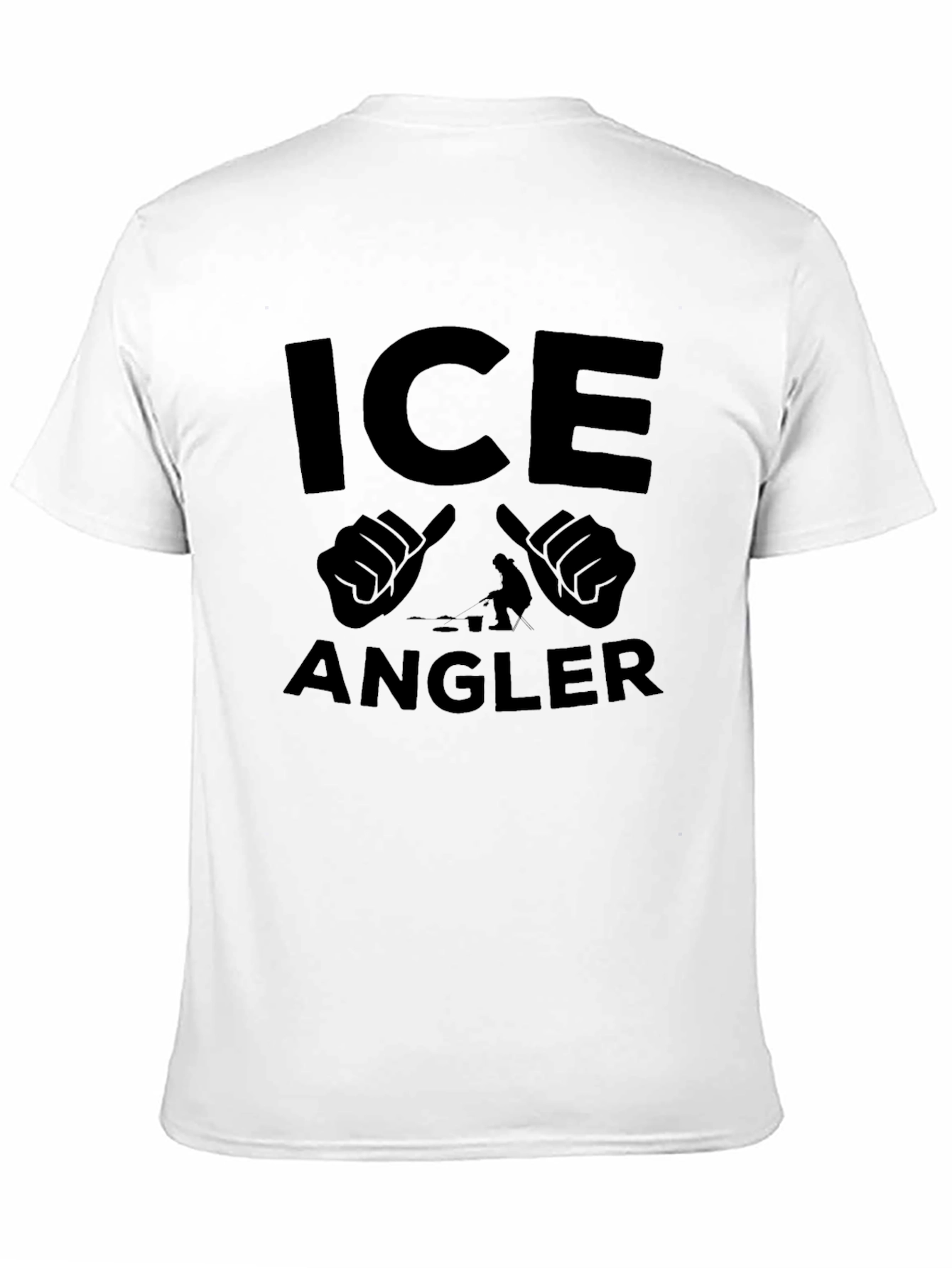 Ice Angler Black Graphic T-Shirt