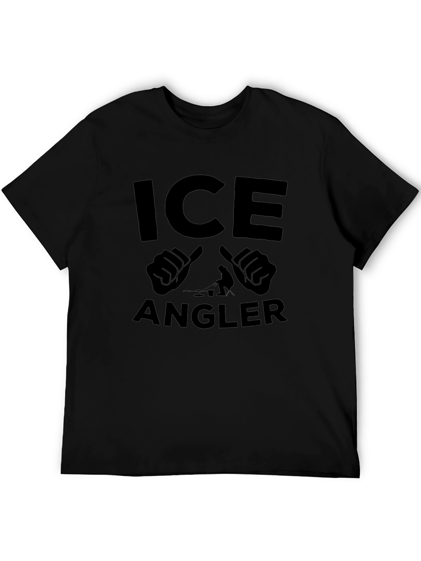 Ice Angler Black Graphic T-Shirt