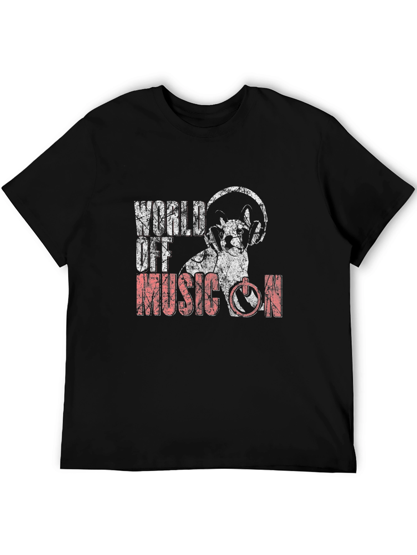 World Off Music On Graphic Tee