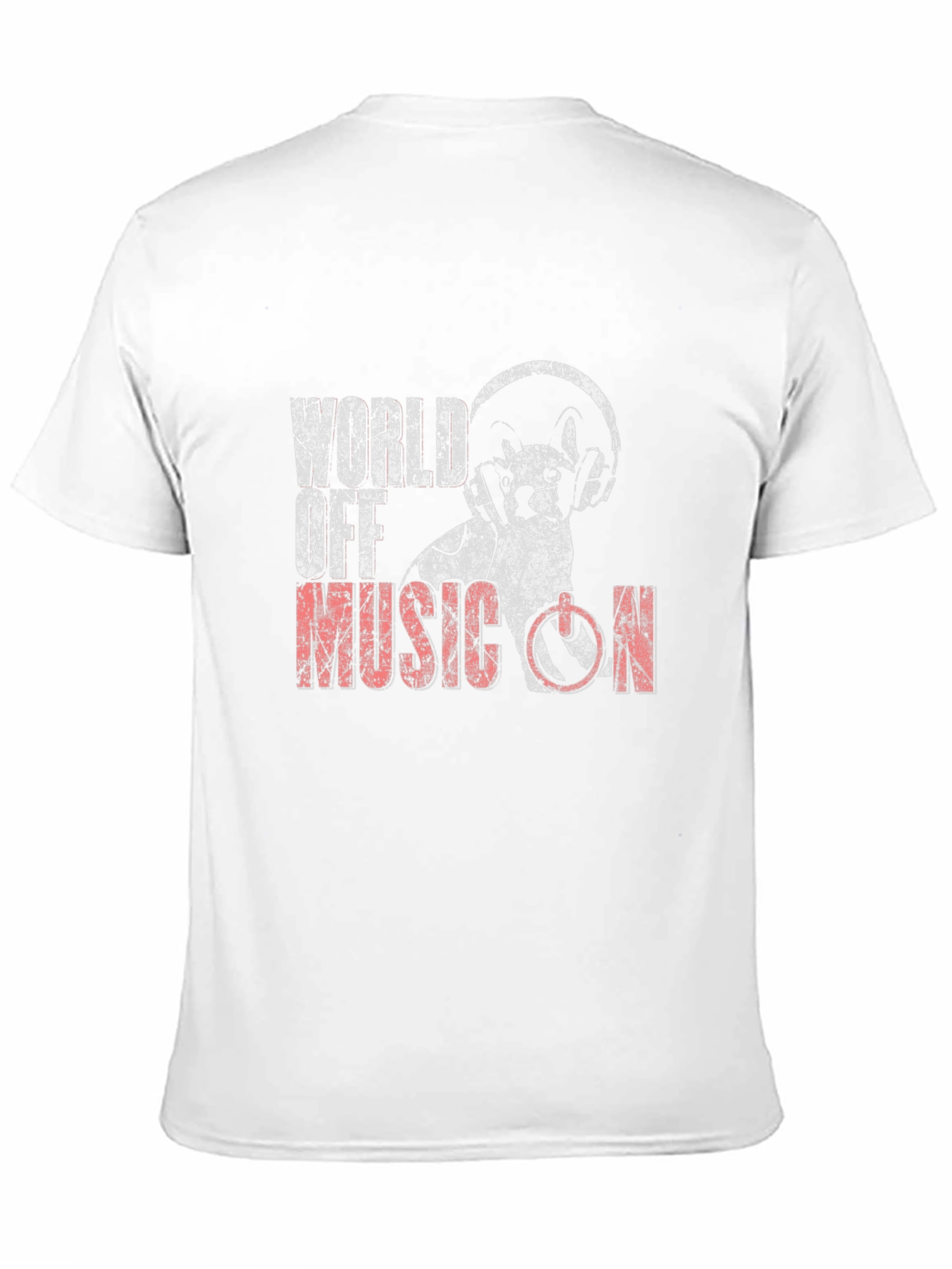 World Off Music On Graphic Tee