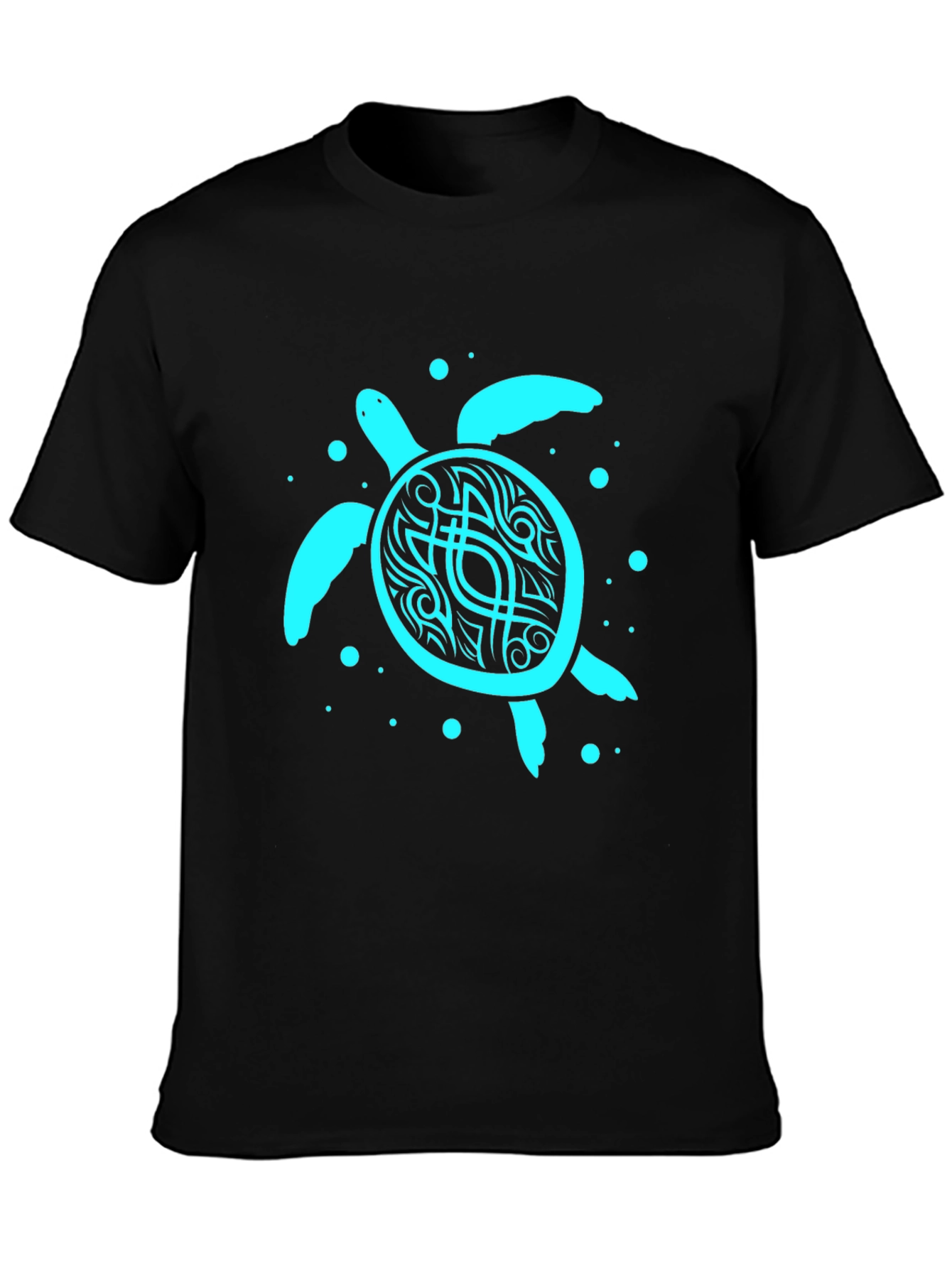 Mens Turtle Graphic Tee - Black