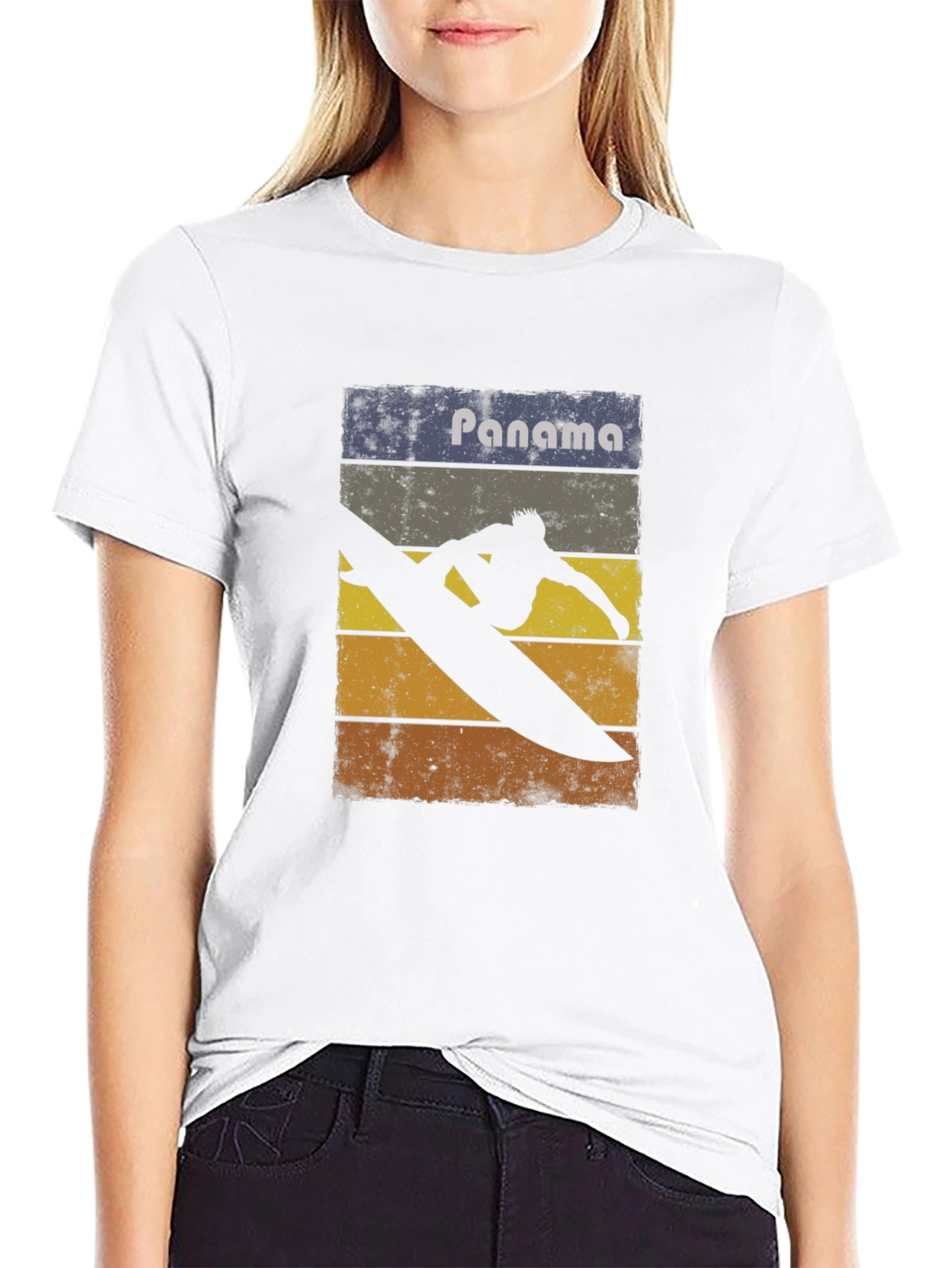 Panama Surfing Retro Tee