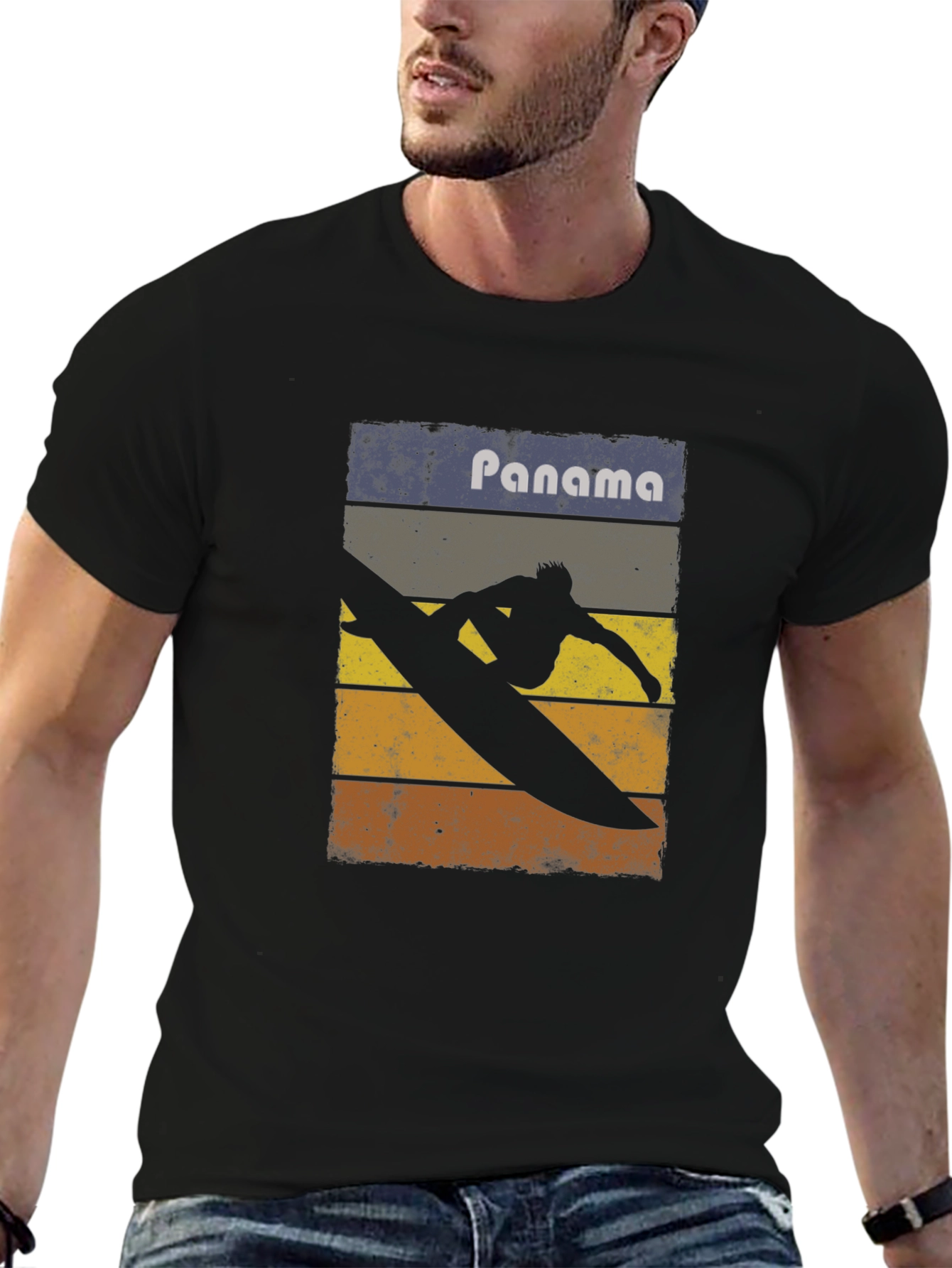 Panama Surfing Retro Tee