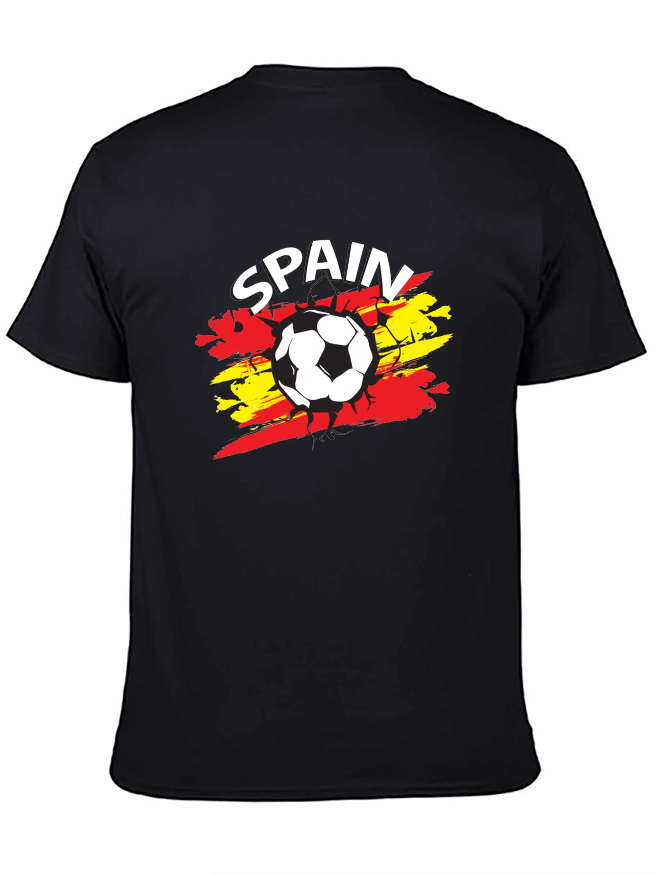 Spain Soccer T-Shirt - Black