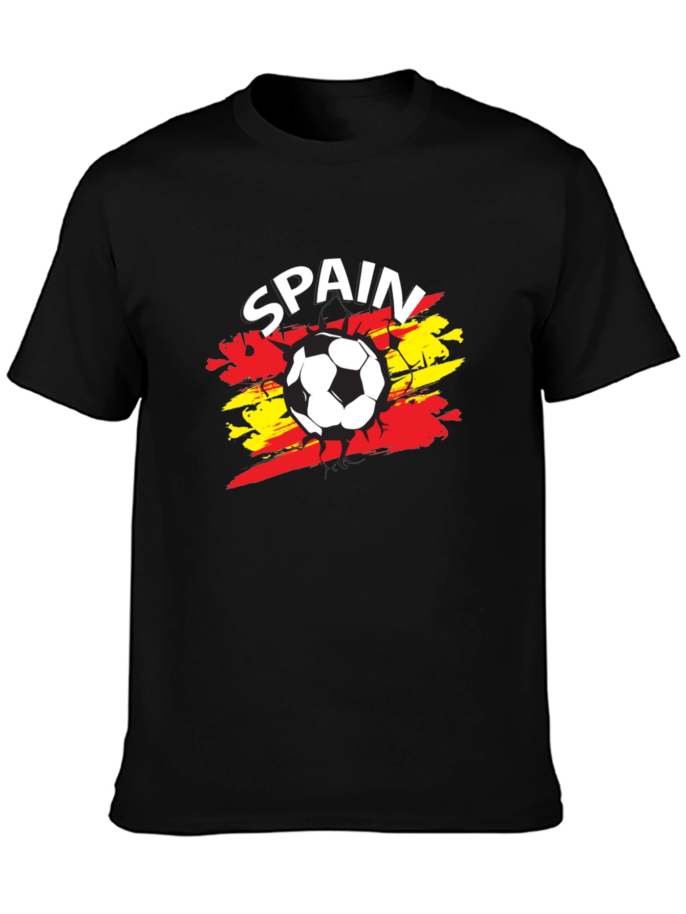 Spain Soccer T-Shirt - Black