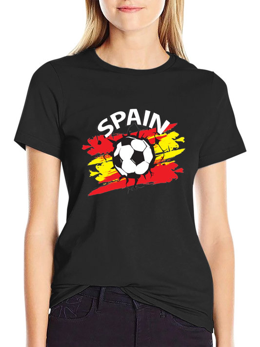 Spain Soccer T-Shirt - Black