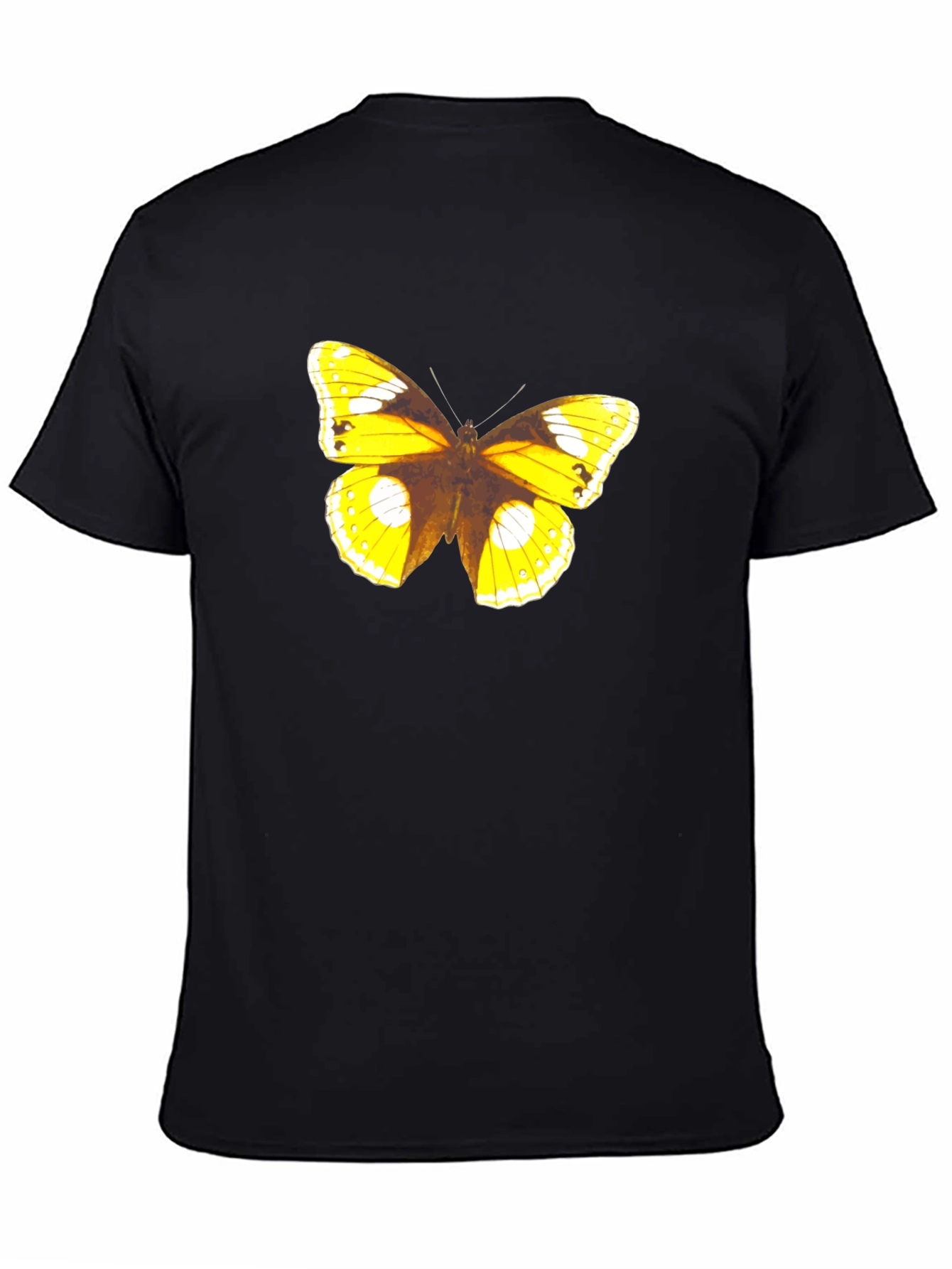 Butterfly Graphic Print Tee - Black
