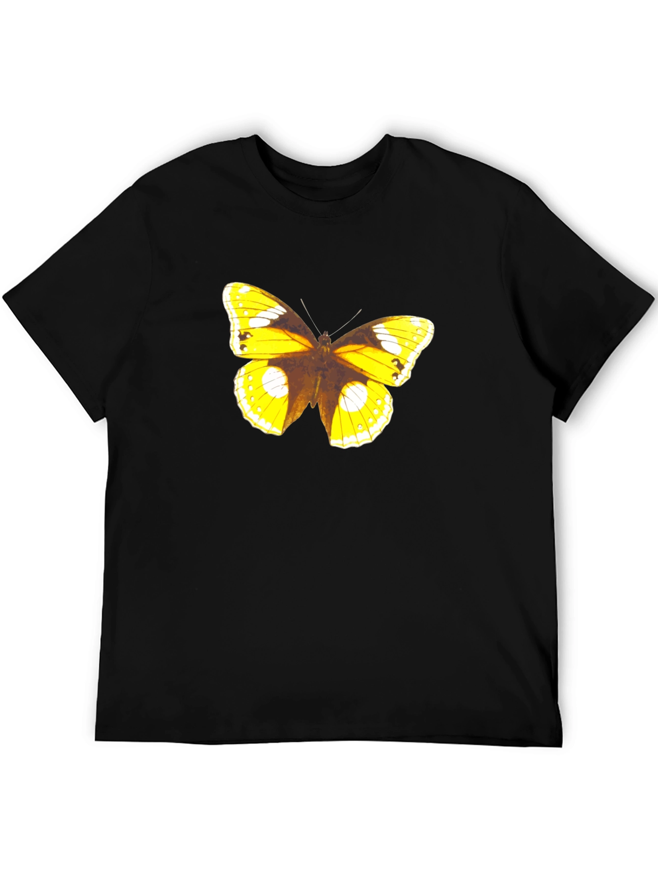 Butterfly Graphic Print Tee - Black