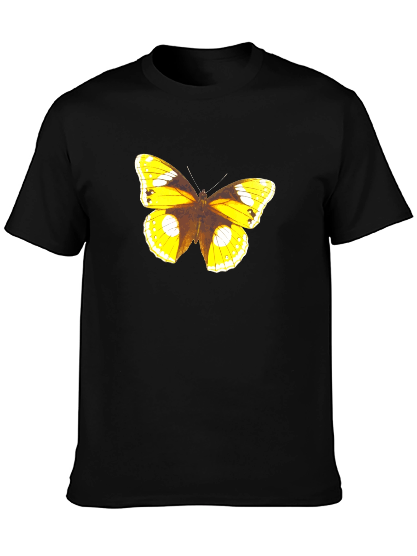 Butterfly Graphic Print Tee - Black
