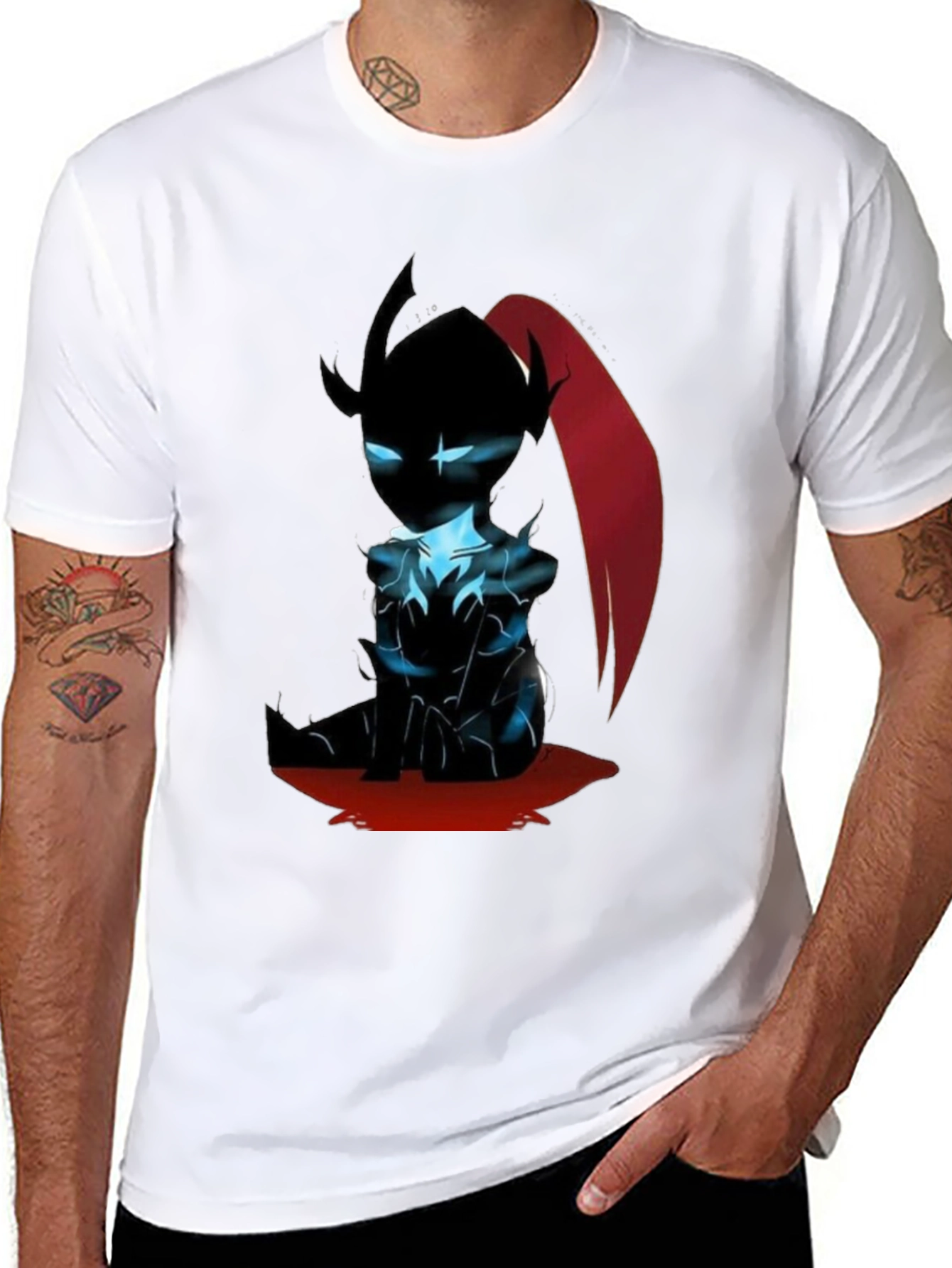 Anime Character Black T-Shirt
