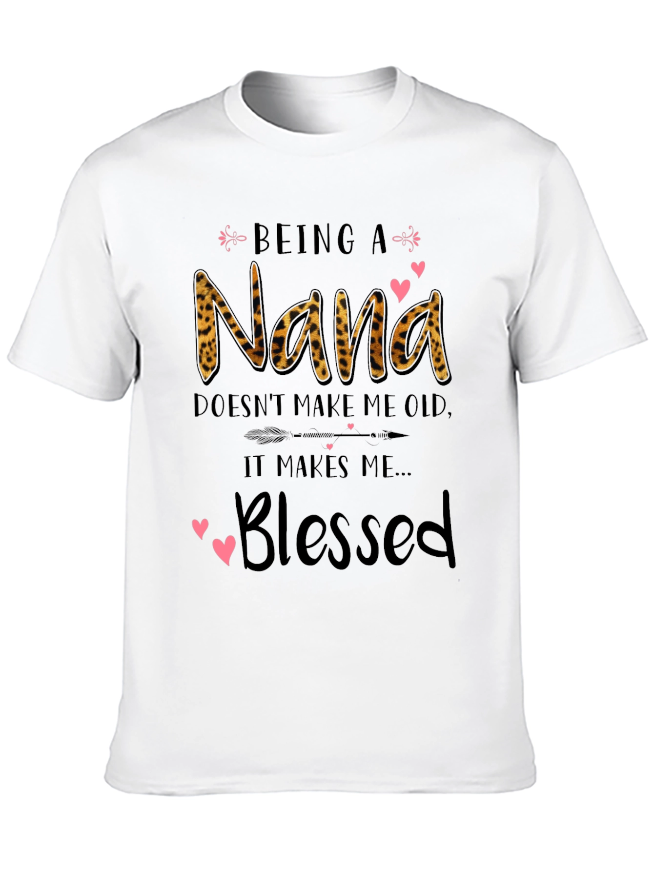 Nana Blessed Leopard Print T-Shirt