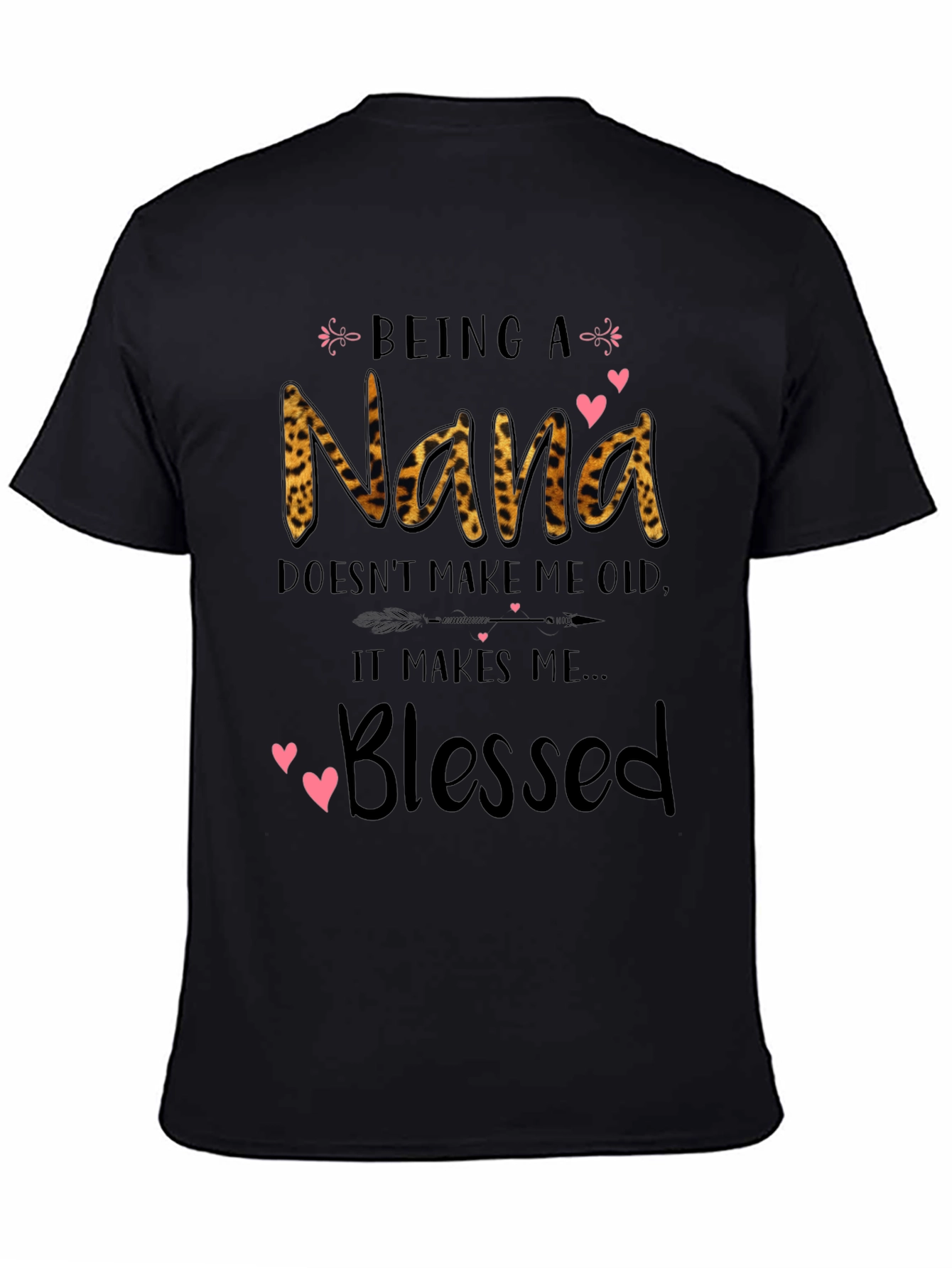 Nana Blessed Leopard Print T-Shirt