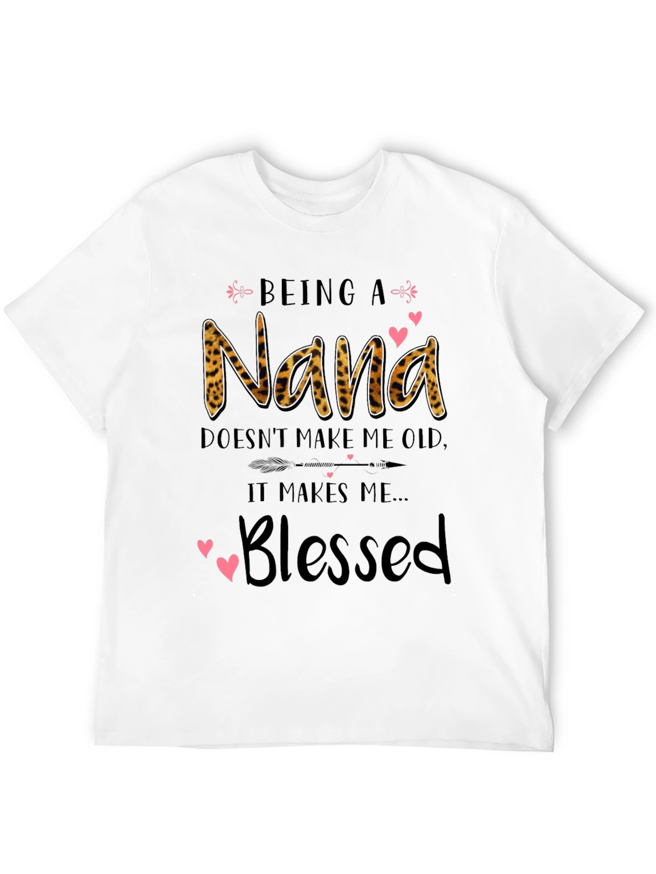 Nana Blessed Leopard Print T-Shirt