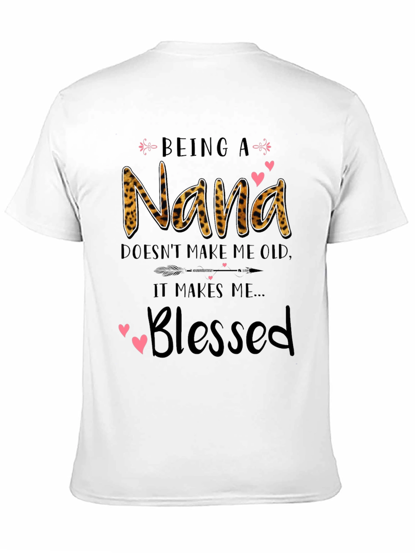 Nana Blessed Leopard Print T-Shirt