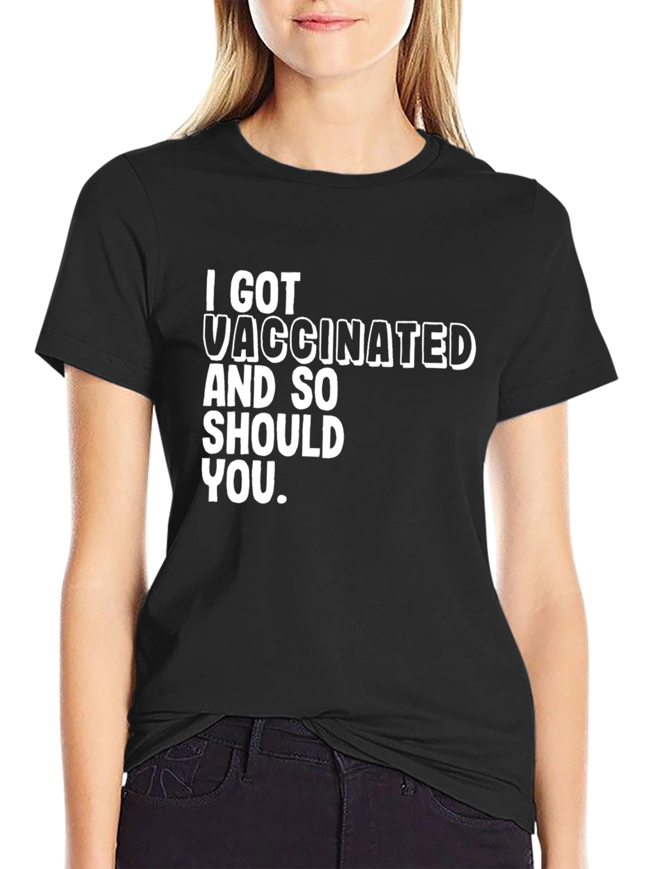 I Got Vaccinated T-Shirt - Pro Vaccine Black Tee