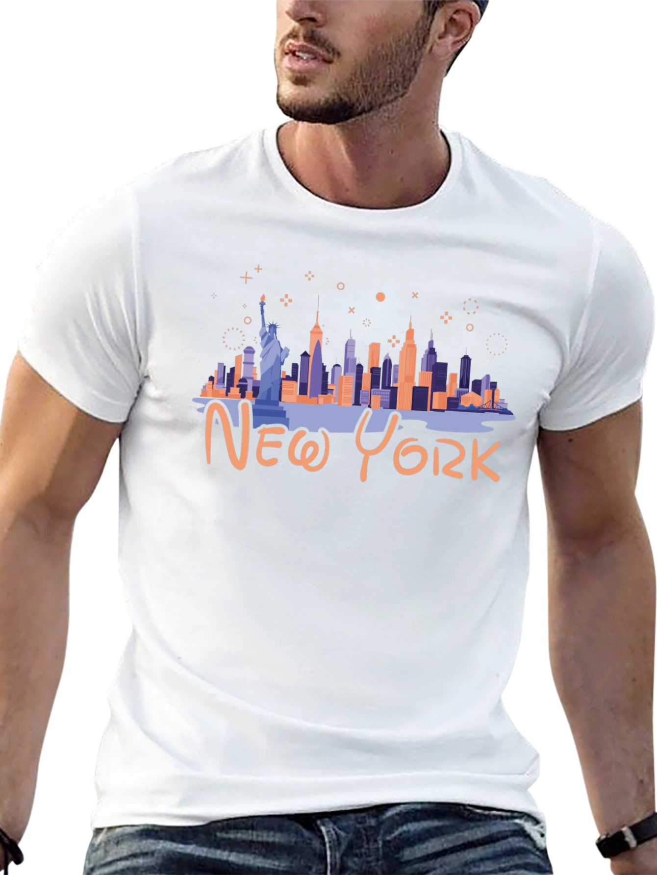 New York City Skyline Black Graphic Tee