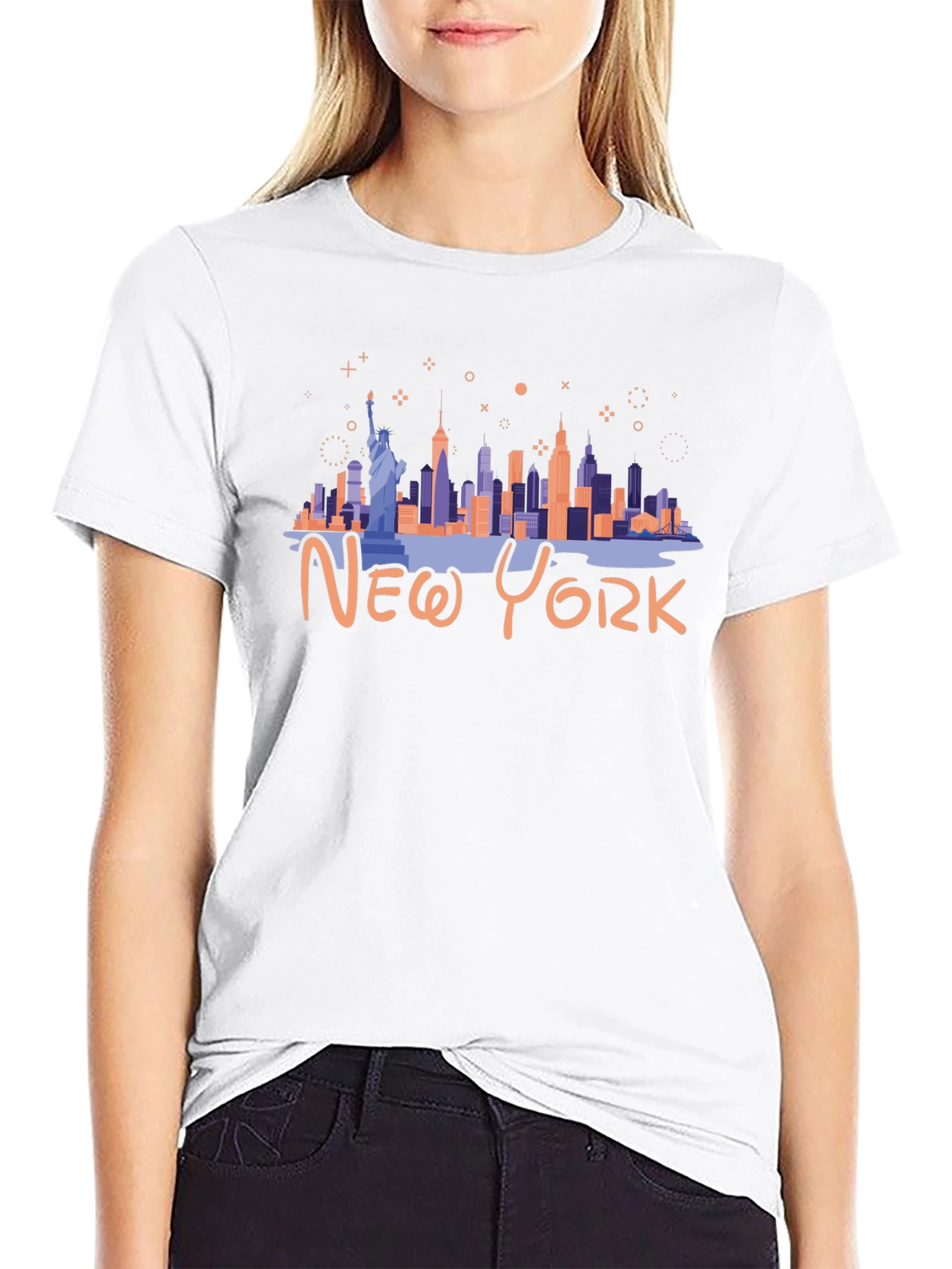 New York City Skyline Black Graphic Tee
