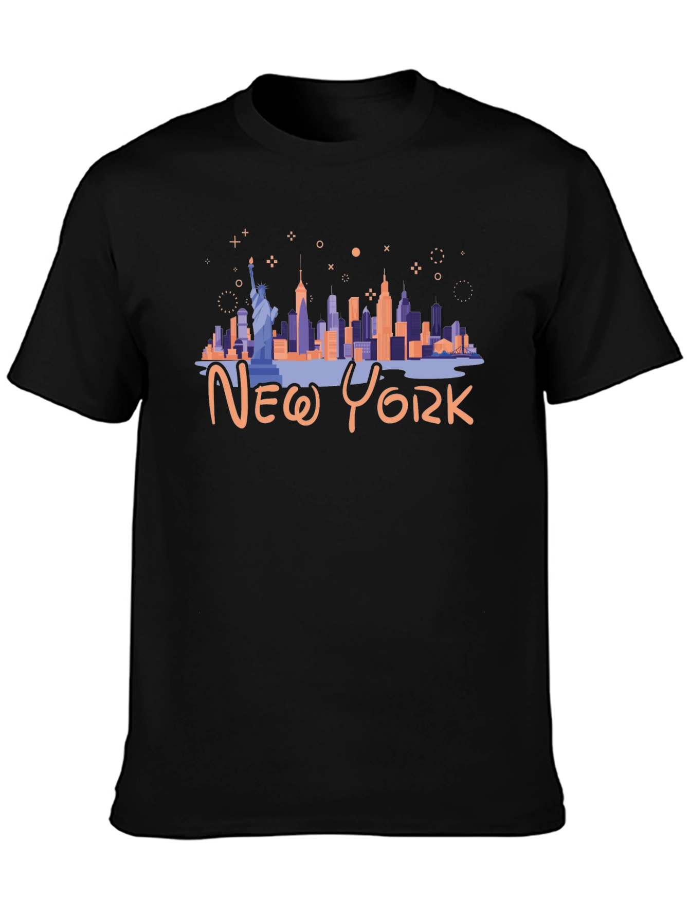 New York City Skyline Black Graphic Tee