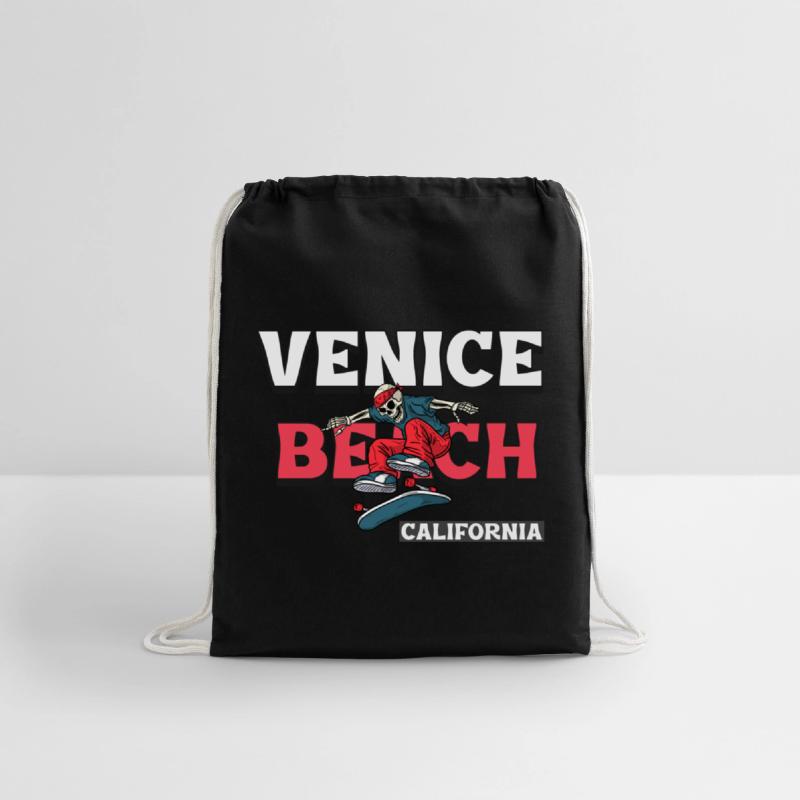 Venice Beach California Skeleton Skateboarder