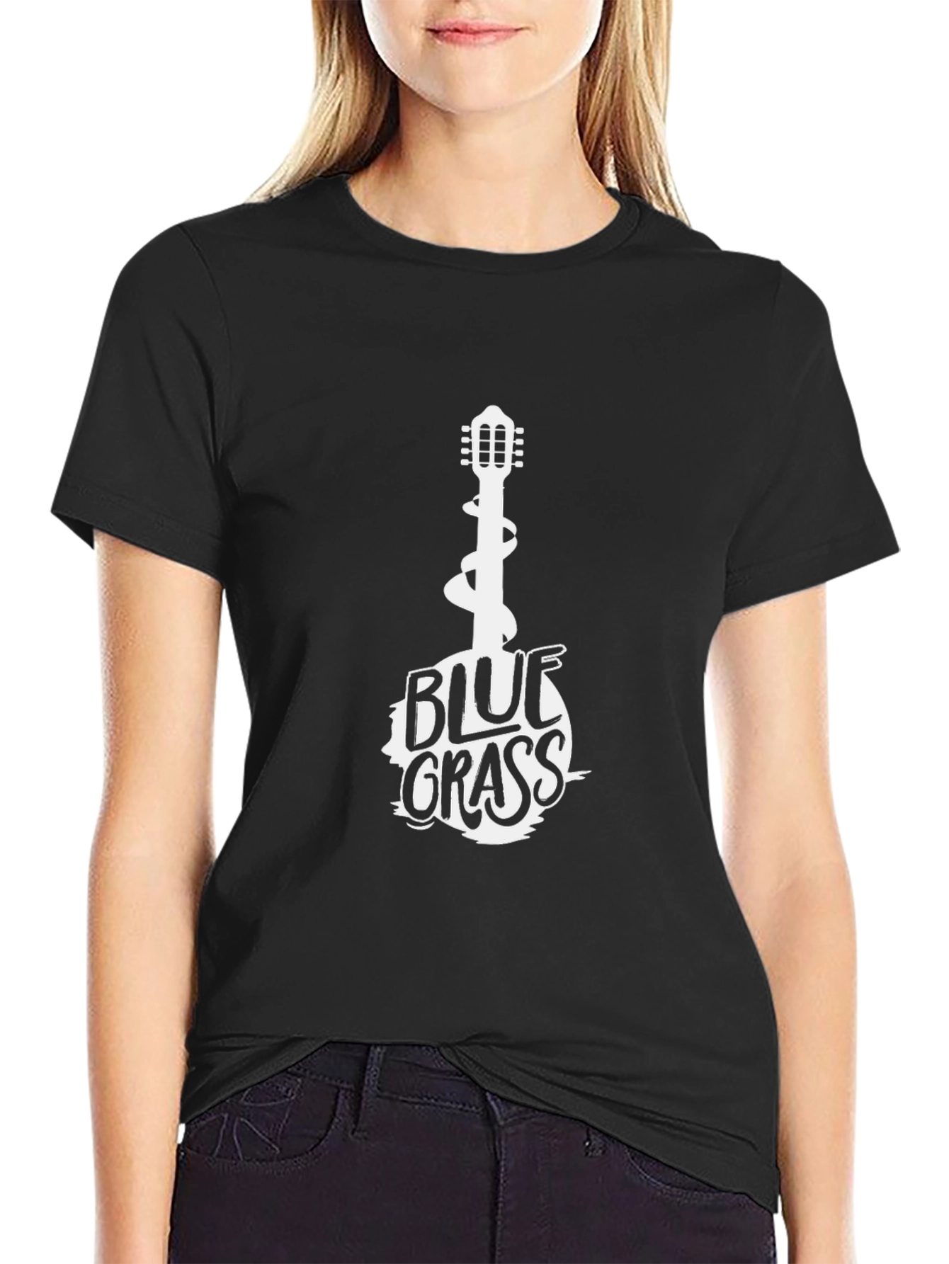 Bluegrass Guitar Graphic T-Shirt - Musical Style