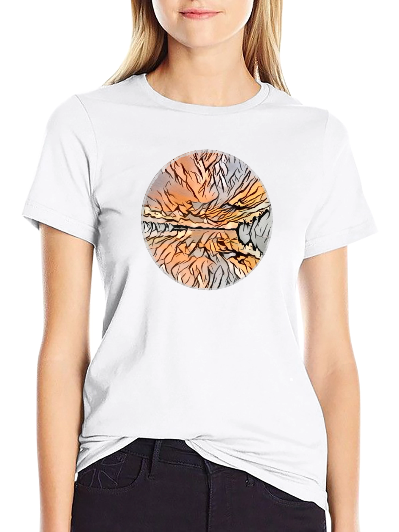 Abstract Landscape Graphic Tee