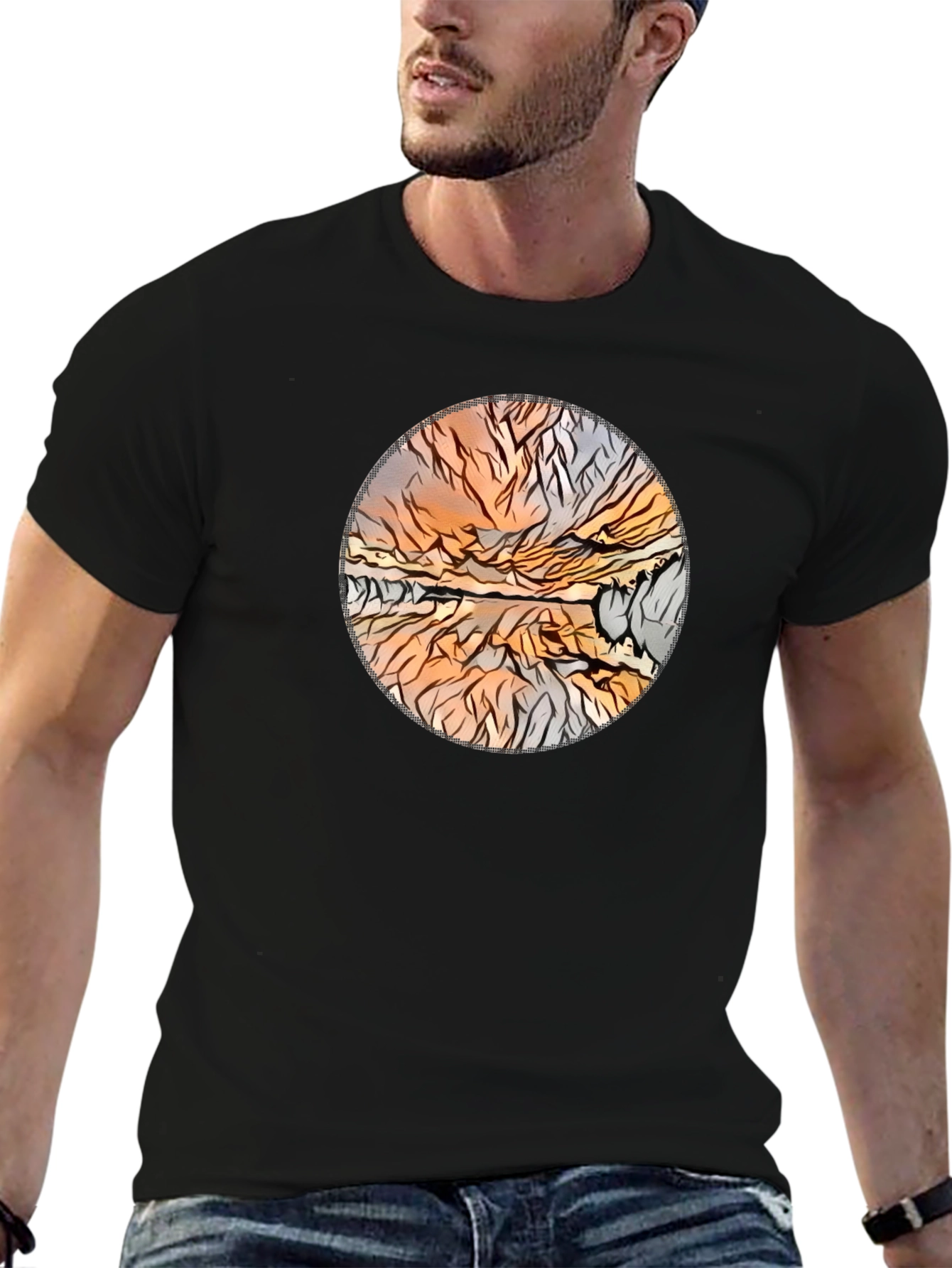 Abstract Landscape Graphic Tee