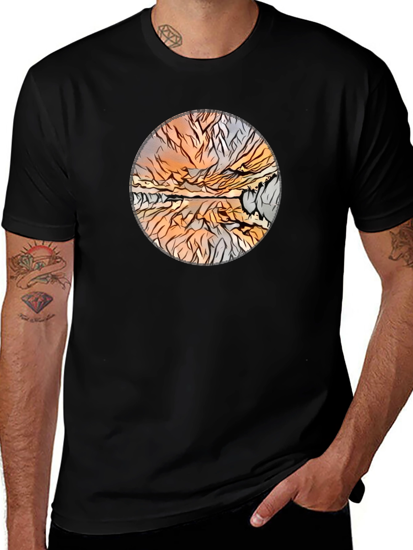 Abstract Landscape Graphic Tee