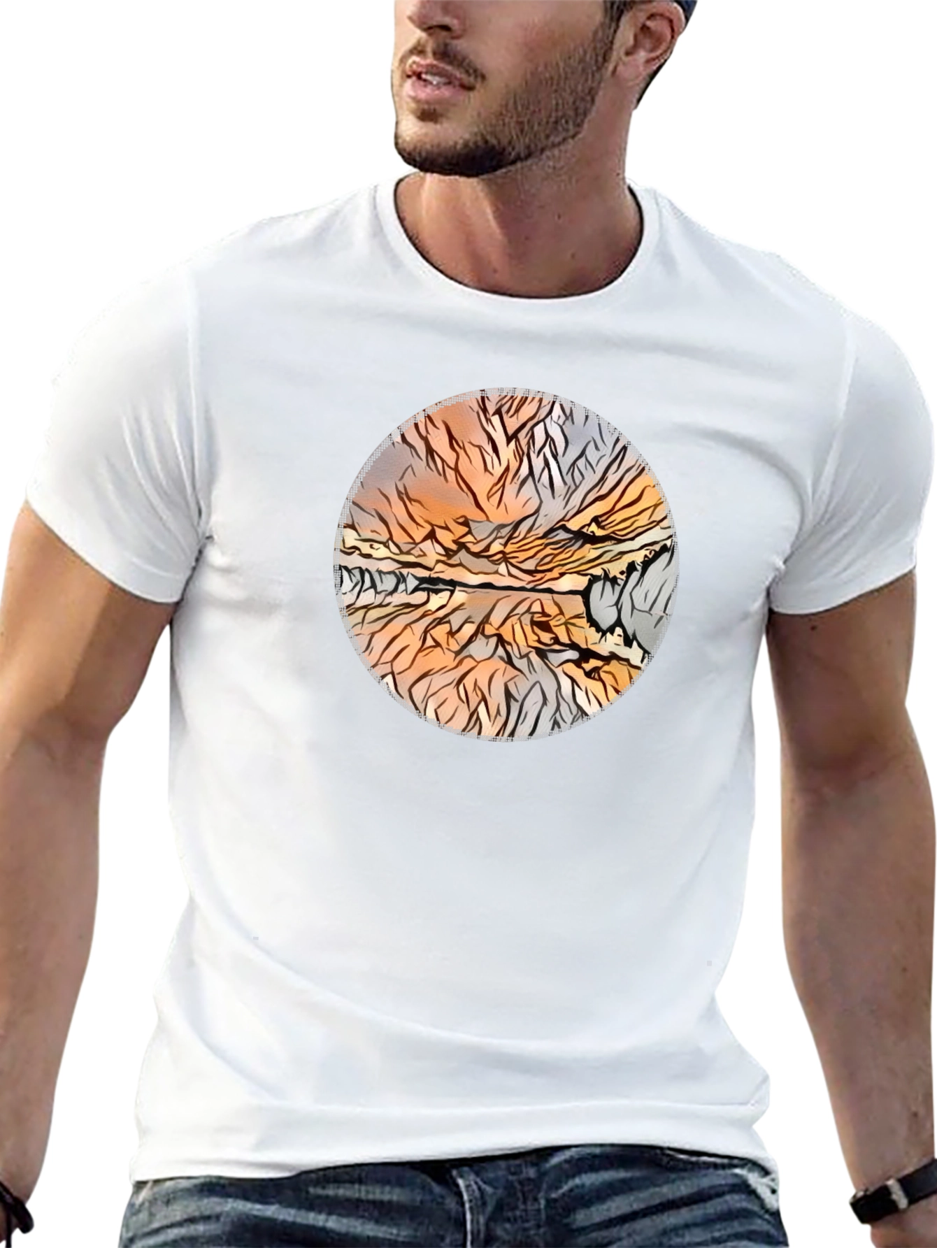 Abstract Landscape Graphic Tee