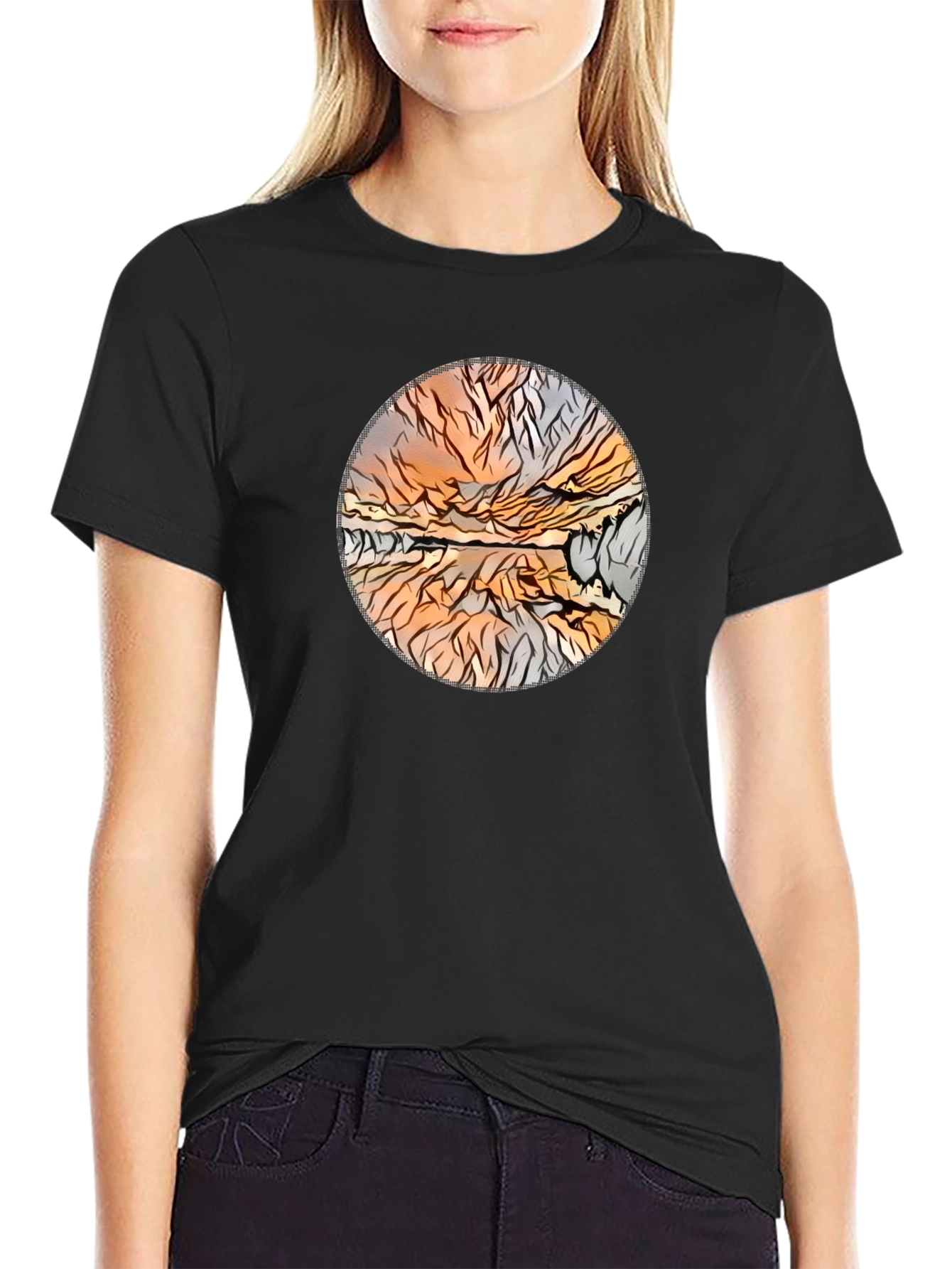 Abstract Landscape Graphic Tee
