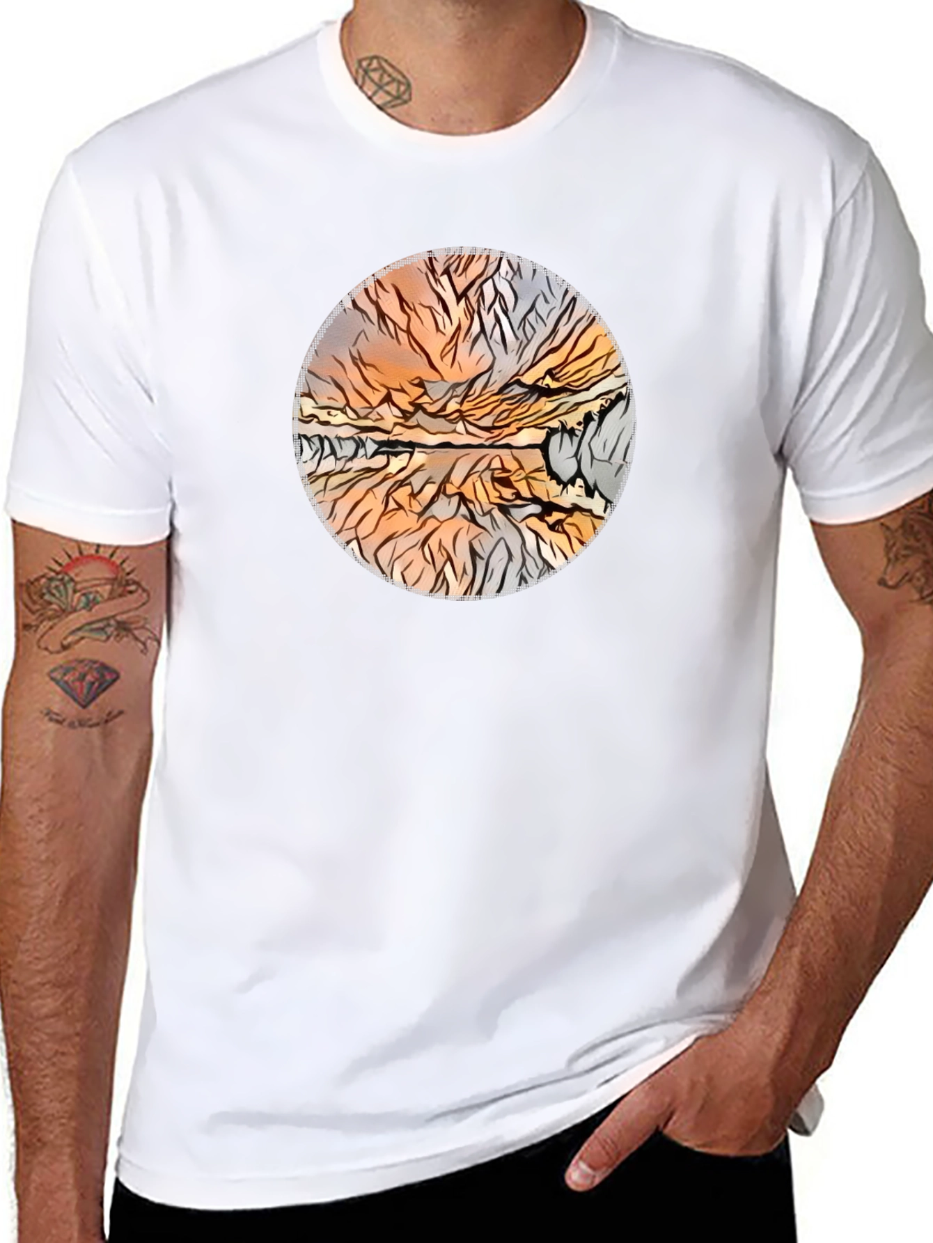 Abstract Landscape Graphic Tee