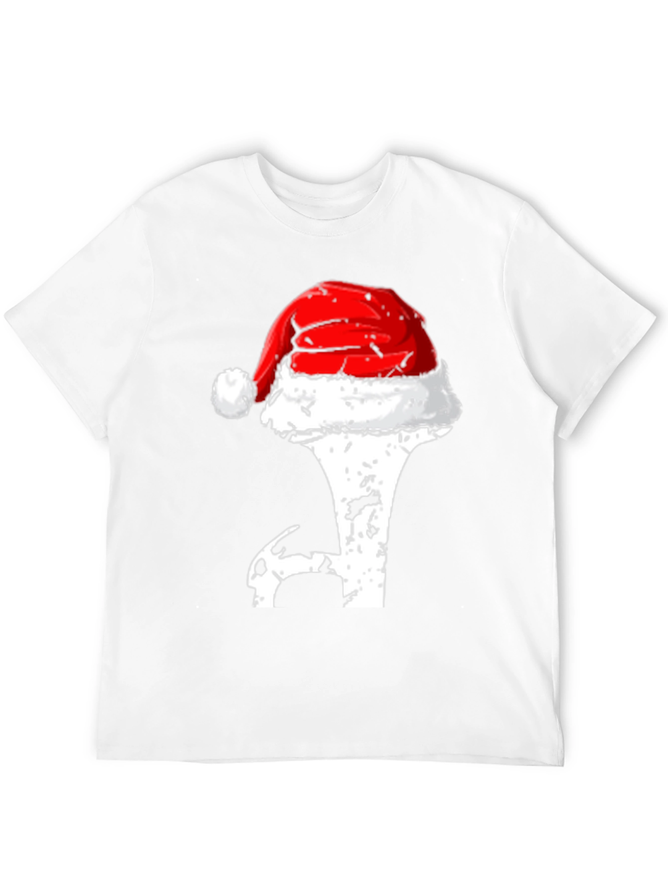 Holiday Golf T-Shirt - Santa Hat Novelty Tee