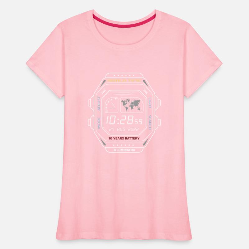 Vintage digital watch clock screen