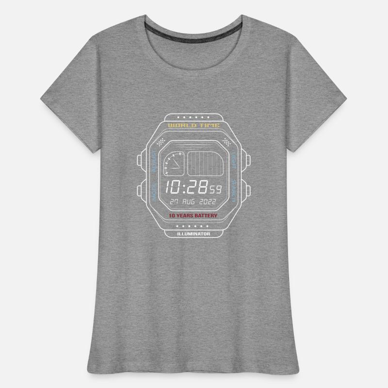 Vintage digital watch clock screen