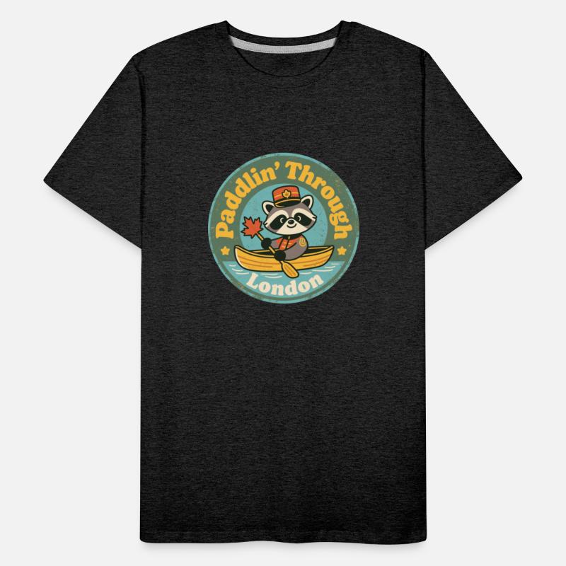 Vintage London Ontario Canoeing Raccoon