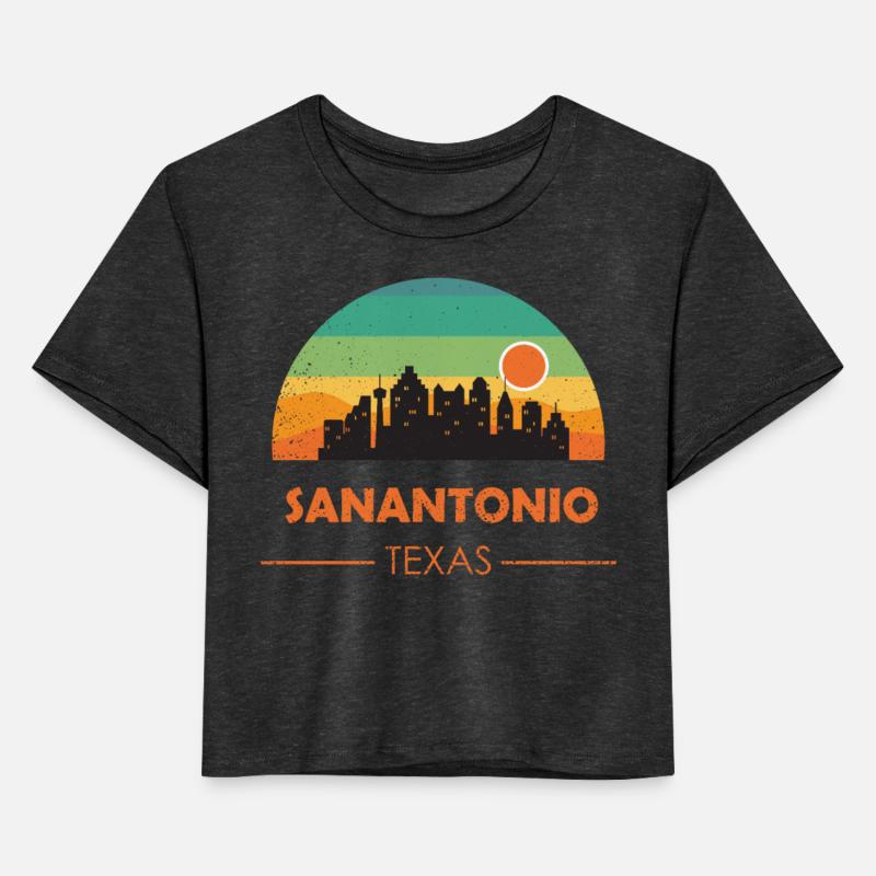 Vintage San Antonio City Skyline Retro Sunset